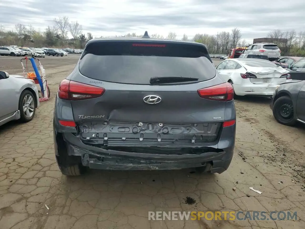 6 fotografías del automóvil dañado KM8J2CA47KU023560 HYUNDAI TUCSON 2019