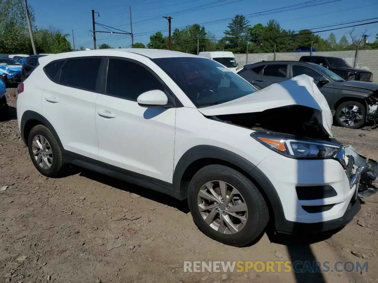 4 fotografías del automóvil dañado KM8J2CA48KU946016 HYUNDAI TUCSON 2019