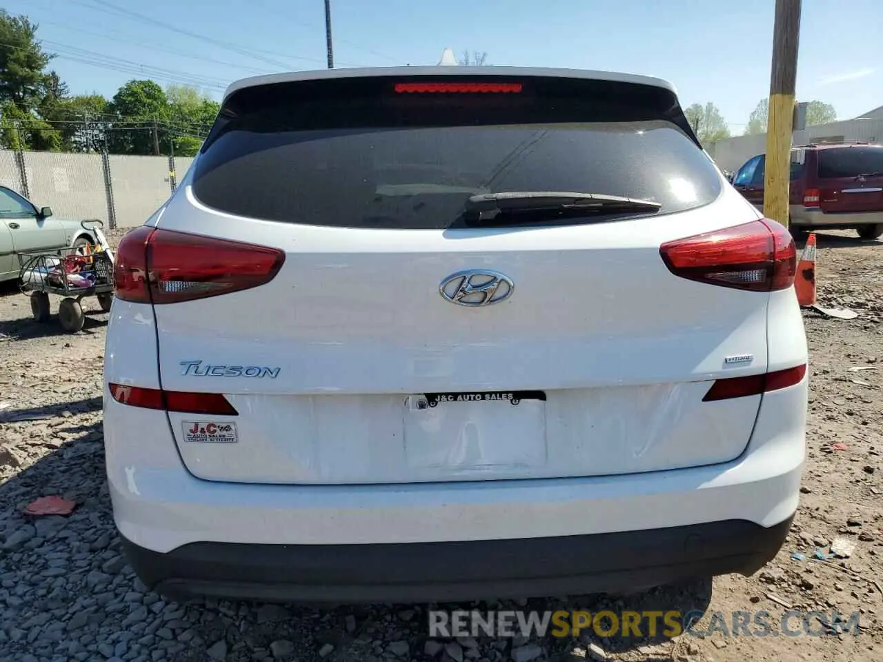 6 fotografías del automóvil dañado KM8J2CA48KU946016 HYUNDAI TUCSON 2019