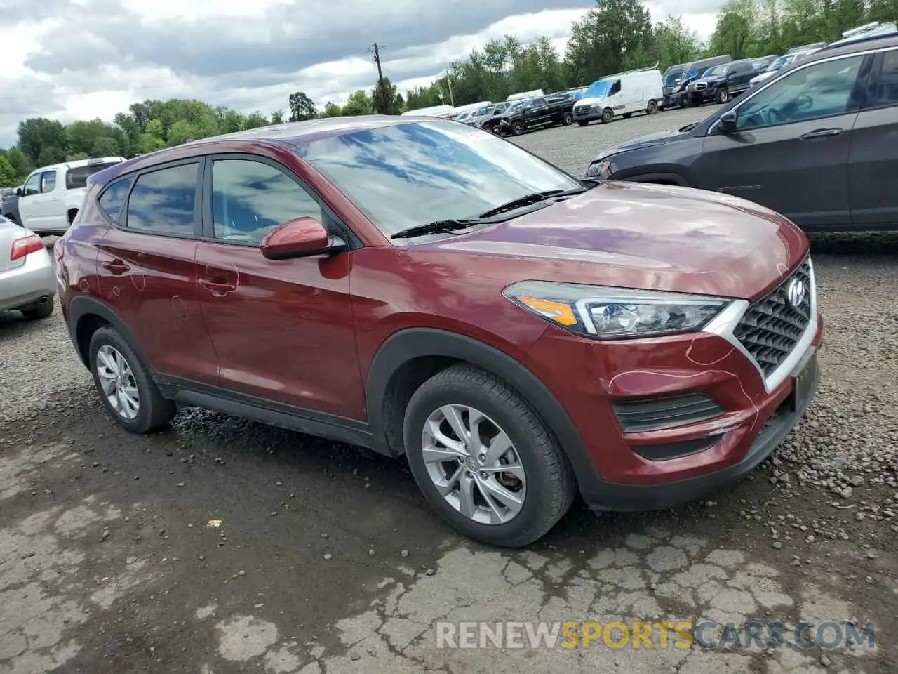 4 fotografías del automóvil dañado KM8J2CA48KU955122 HYUNDAI TUCSON 2019