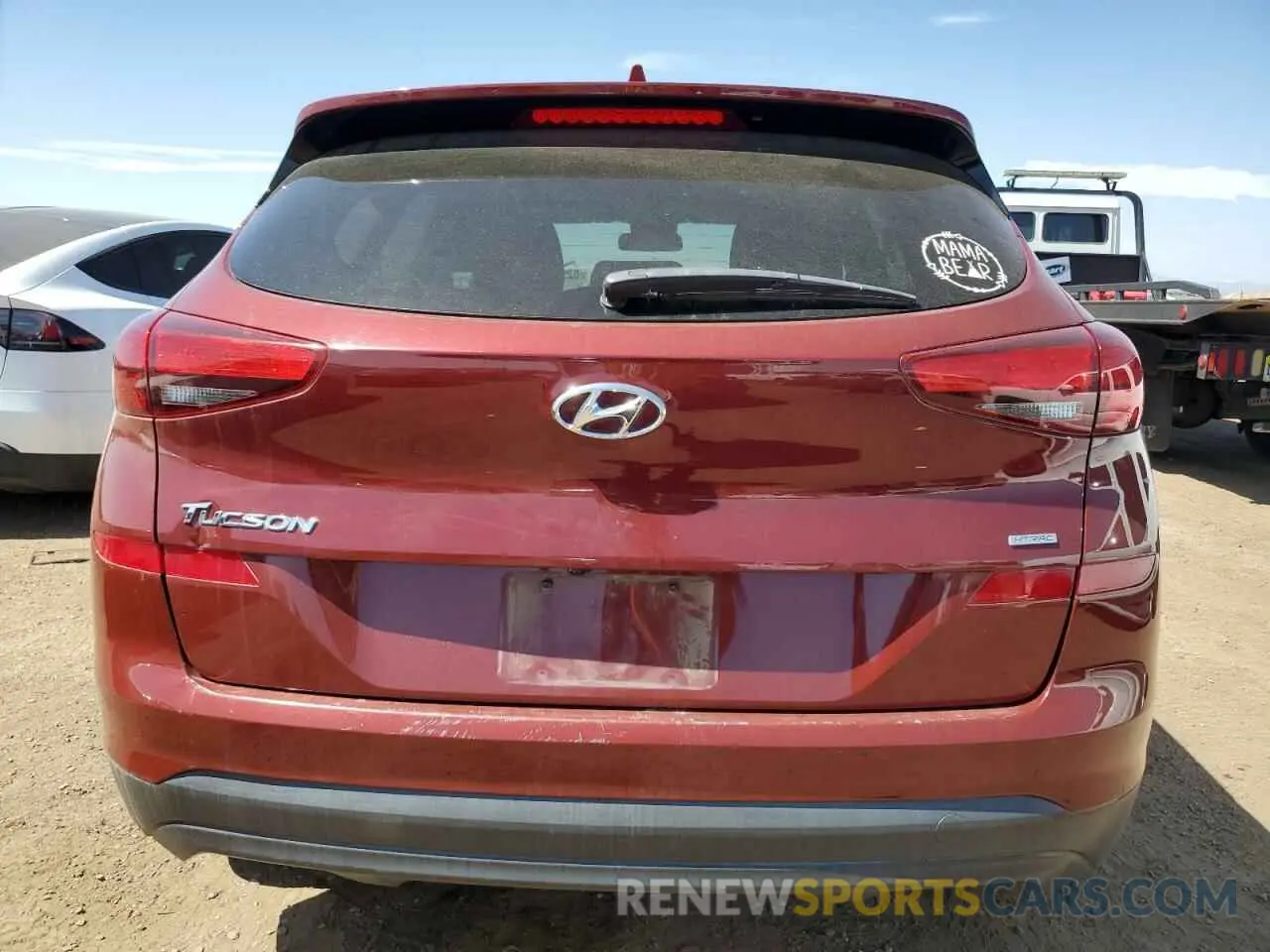 6 fotografías del automóvil dañado KM8J2CA49KU871827 HYUNDAI TUCSON 2019