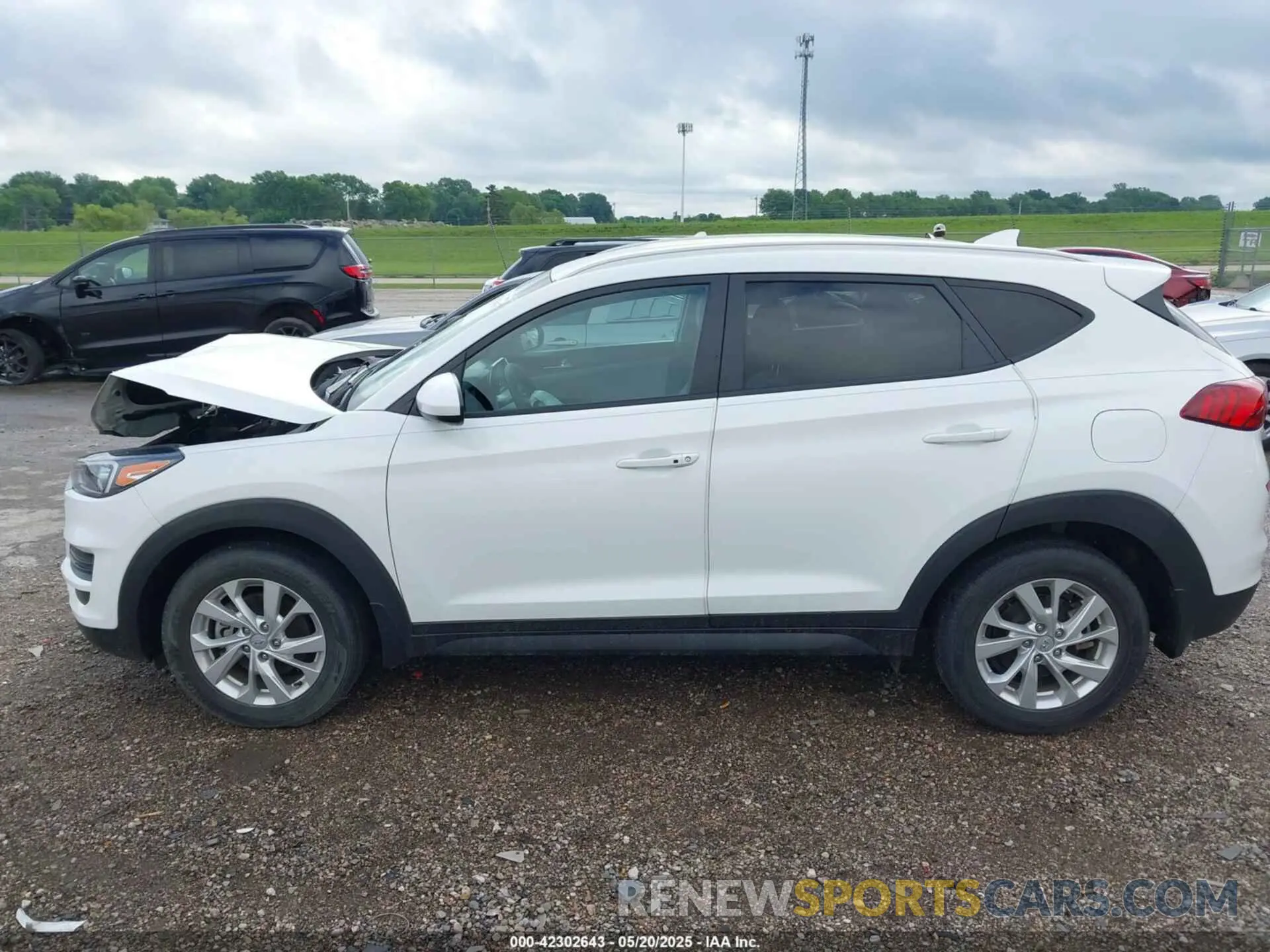 14 fotografías del automóvil dañado KM8J33A41KU013023 HYUNDAI TUCSON 2019