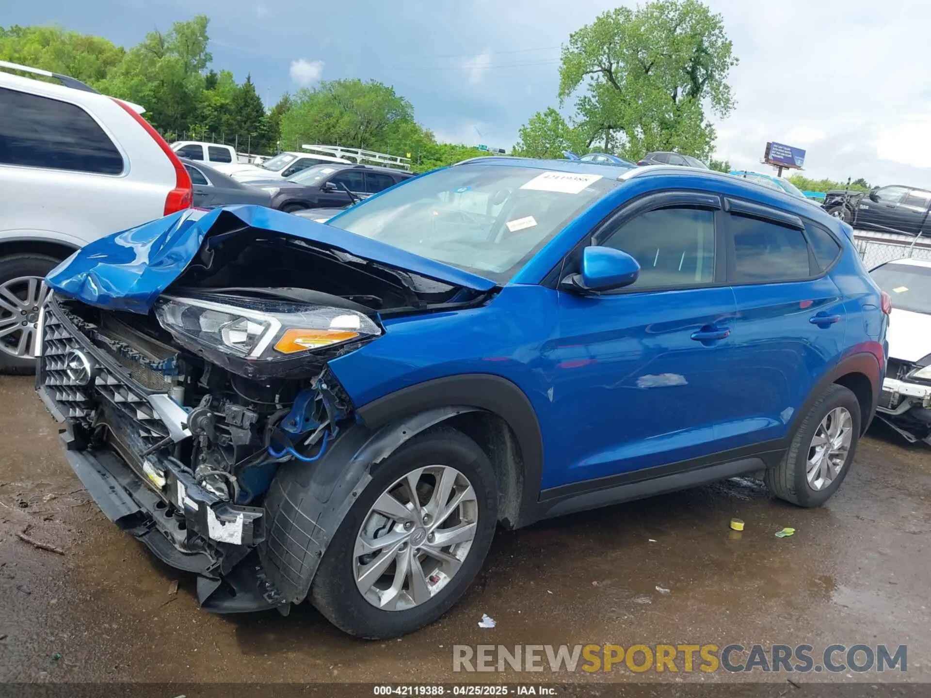 15 fotografías del automóvil dañado KM8J33A46KU025569 HYUNDAI TUCSON 2019