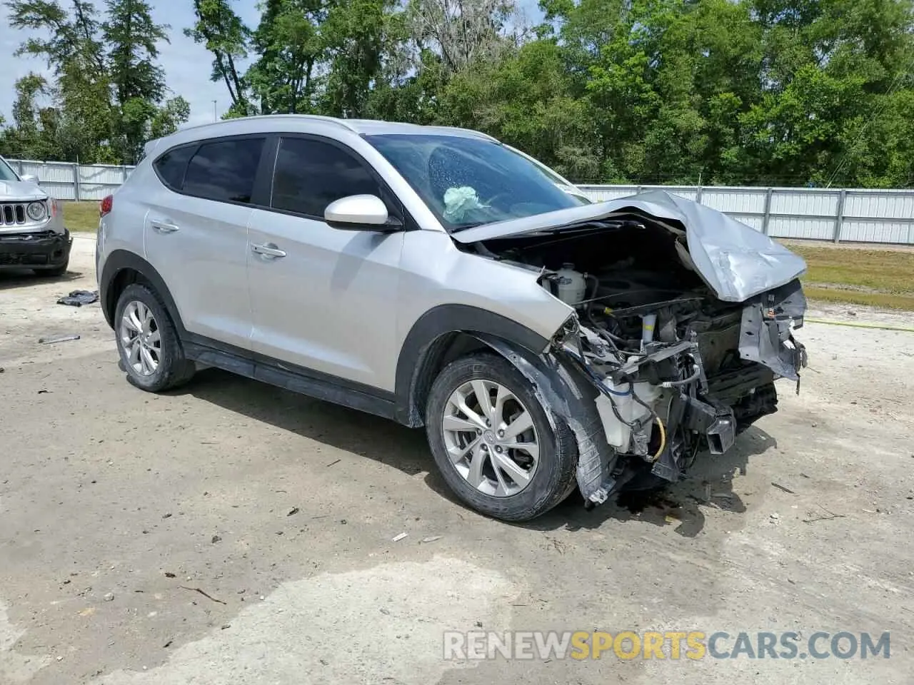 4 fotografías del automóvil dañado KM8J33A46KU848101 HYUNDAI TUCSON 2019