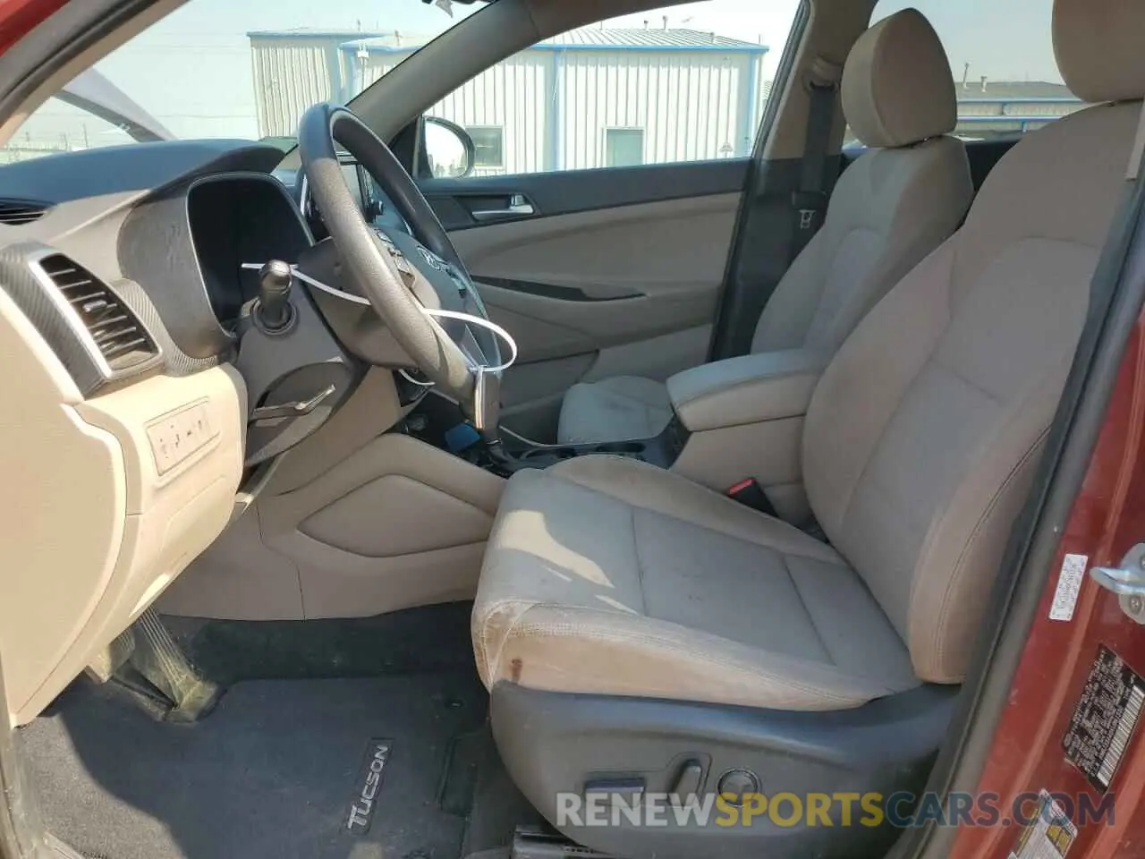 7 fotografías del automóvil dañado KM8J33A46KU861530 HYUNDAI TUCSON 2019