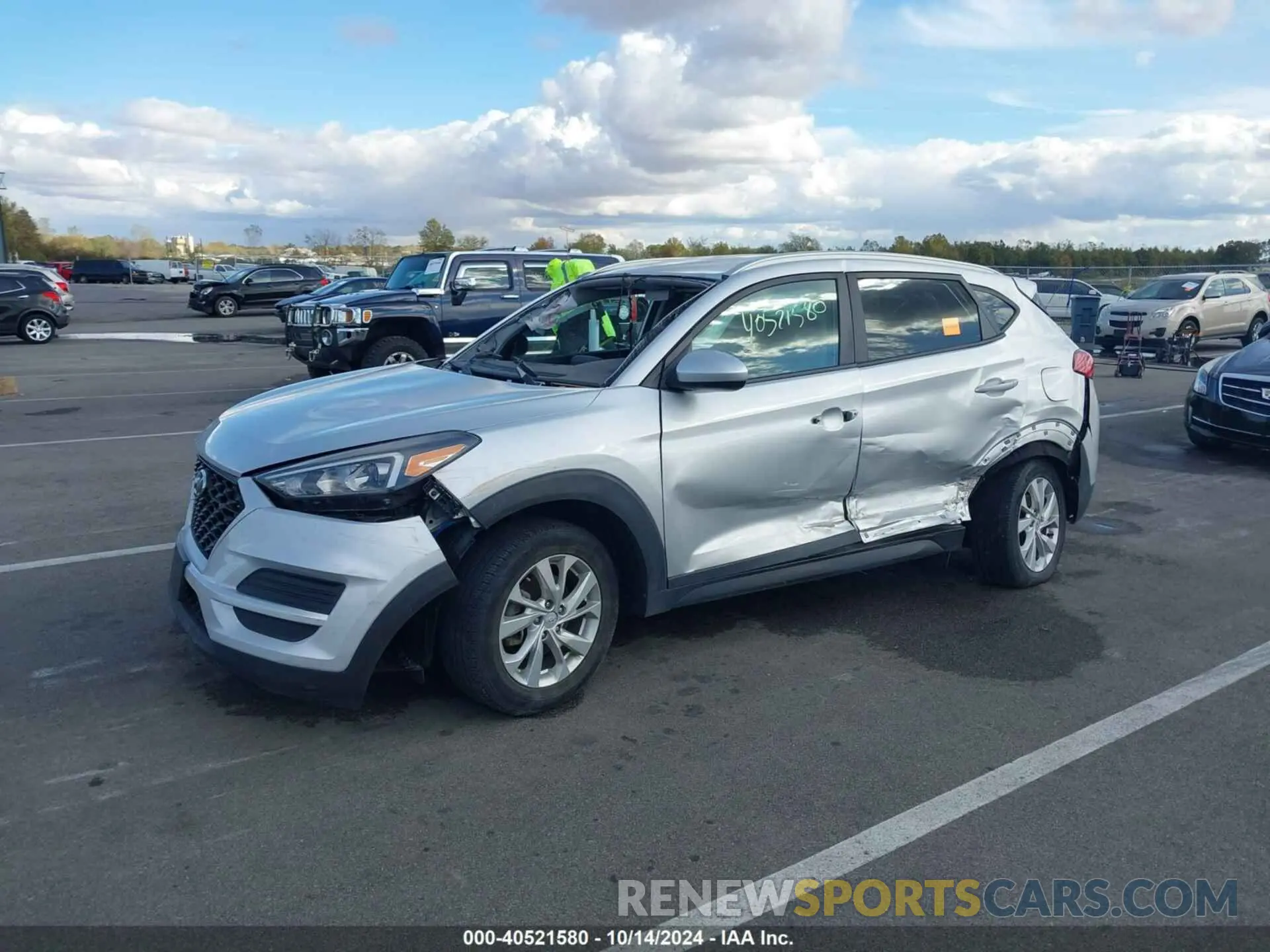 2 fotografías del automóvil dañado KM8J33A49KU998607 HYUNDAI TUCSON 2019