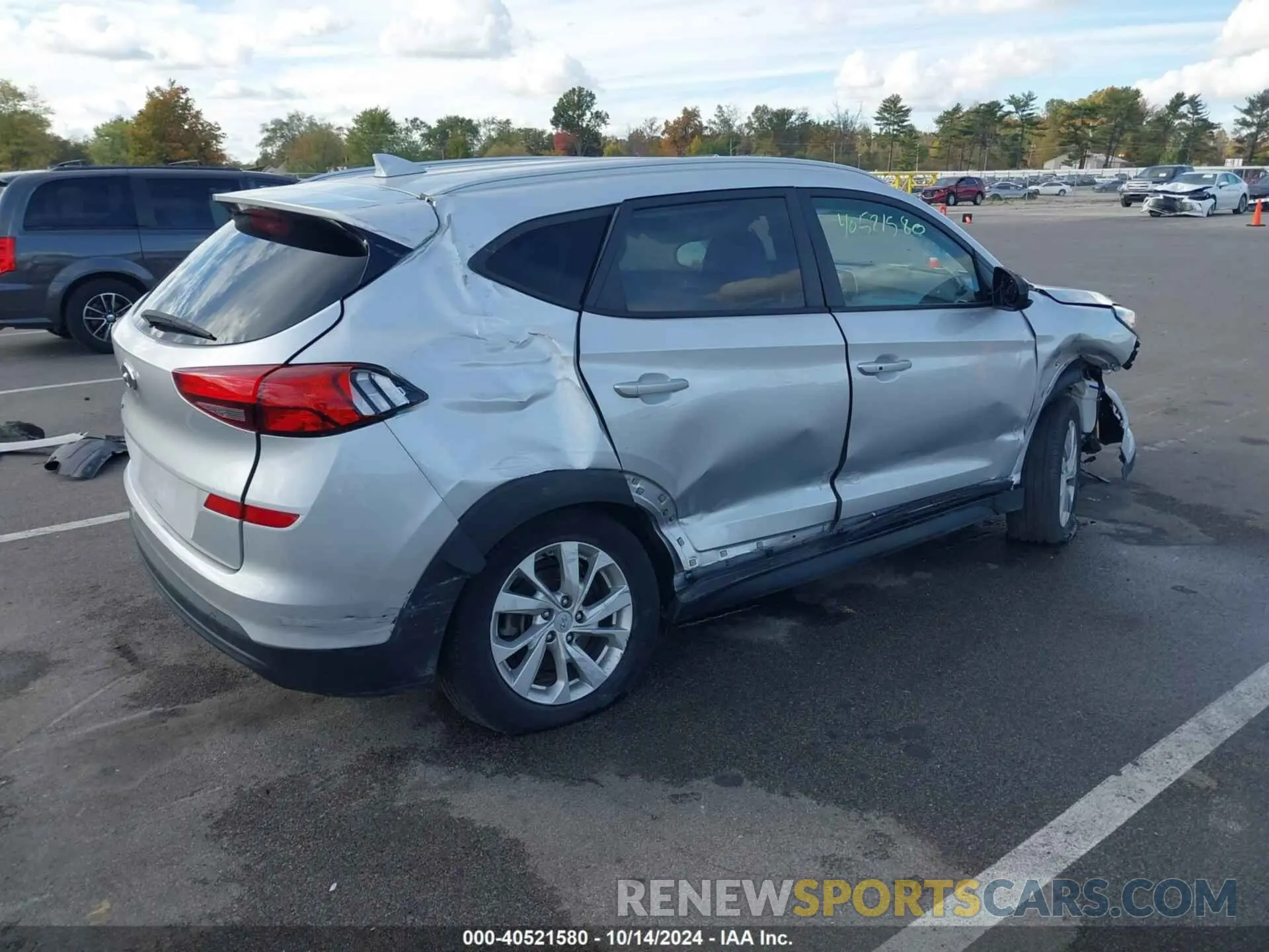 4 fotografías del automóvil dañado KM8J33A49KU998607 HYUNDAI TUCSON 2019