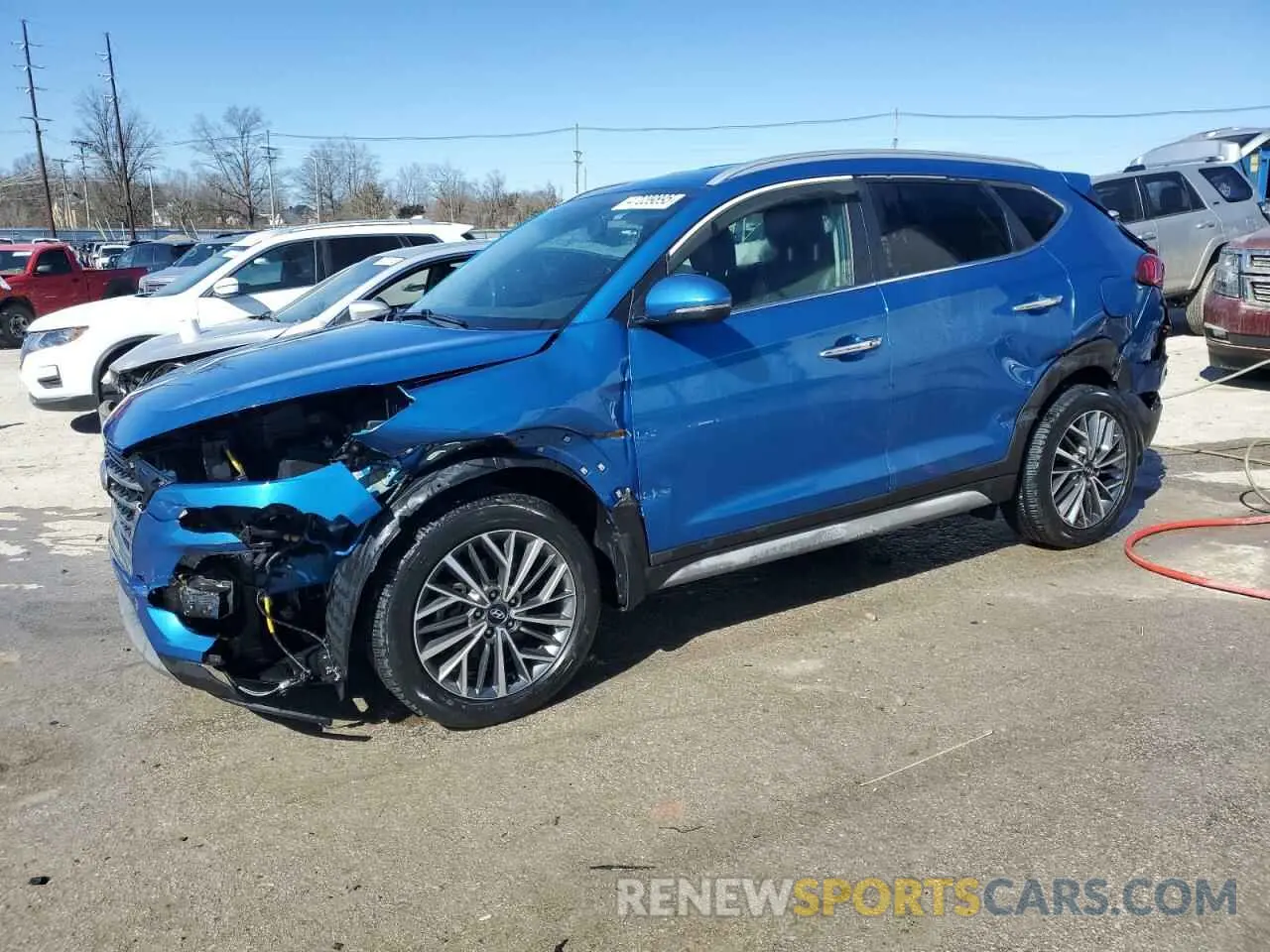 1 fotografías del automóvil dañado KM8J33AL8KU984978 HYUNDAI TUCSON 2019