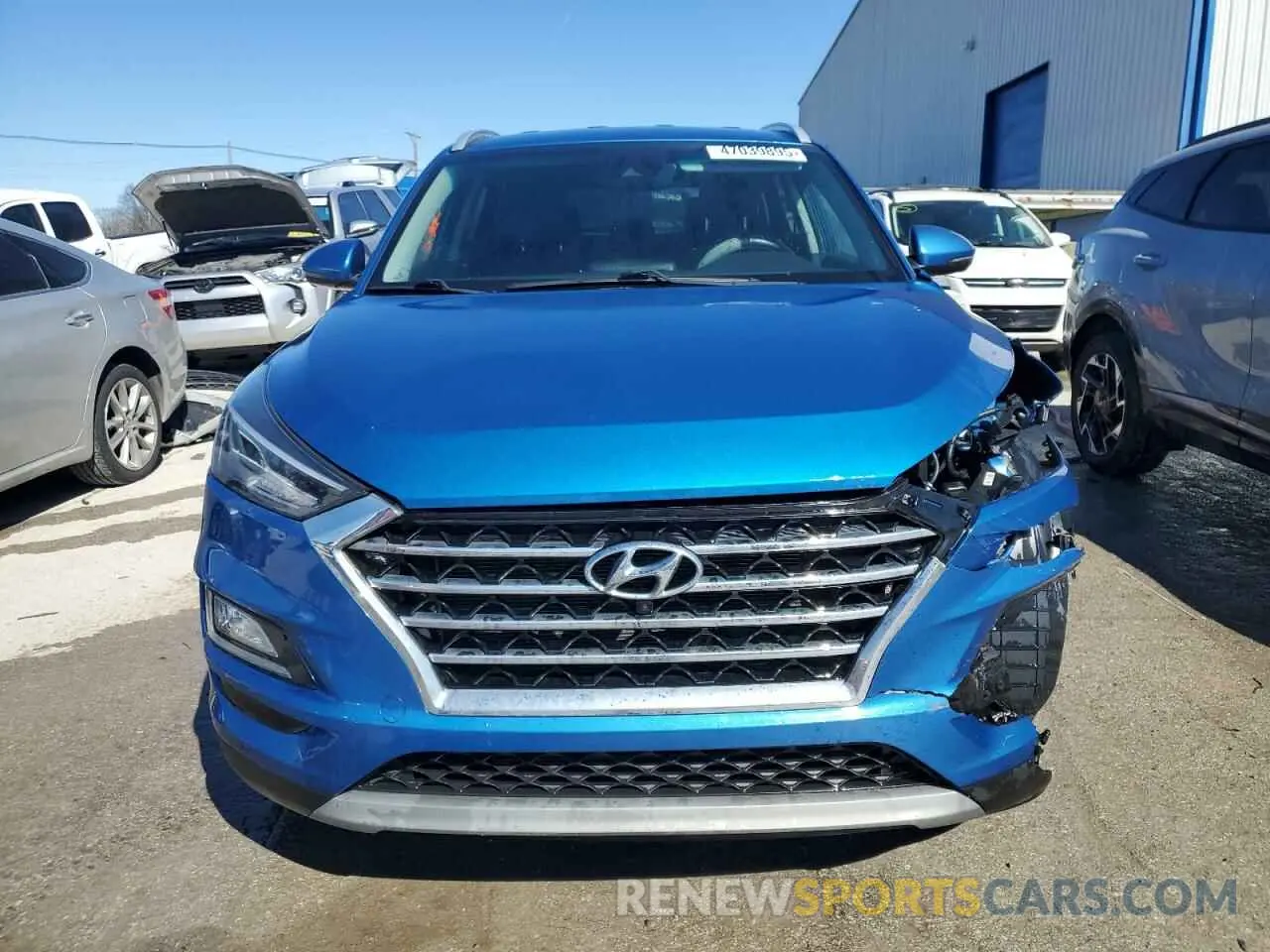 5 fotografías del automóvil dañado KM8J33AL8KU984978 HYUNDAI TUCSON 2019
