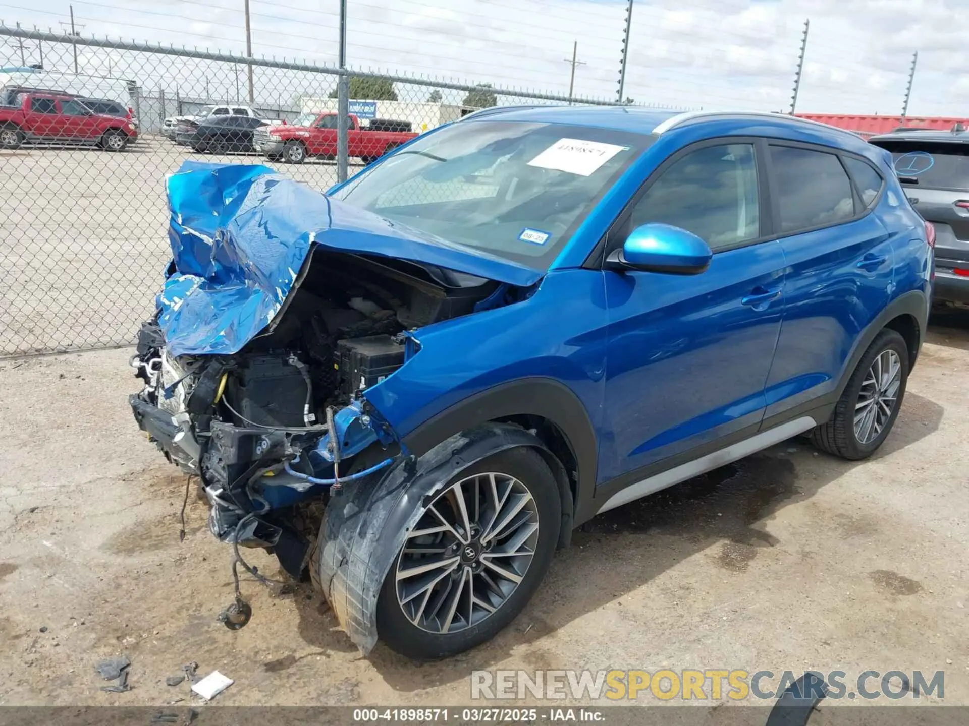2 fotografías del automóvil dañado KM8J33AL9KU011513 HYUNDAI TUCSON 2019