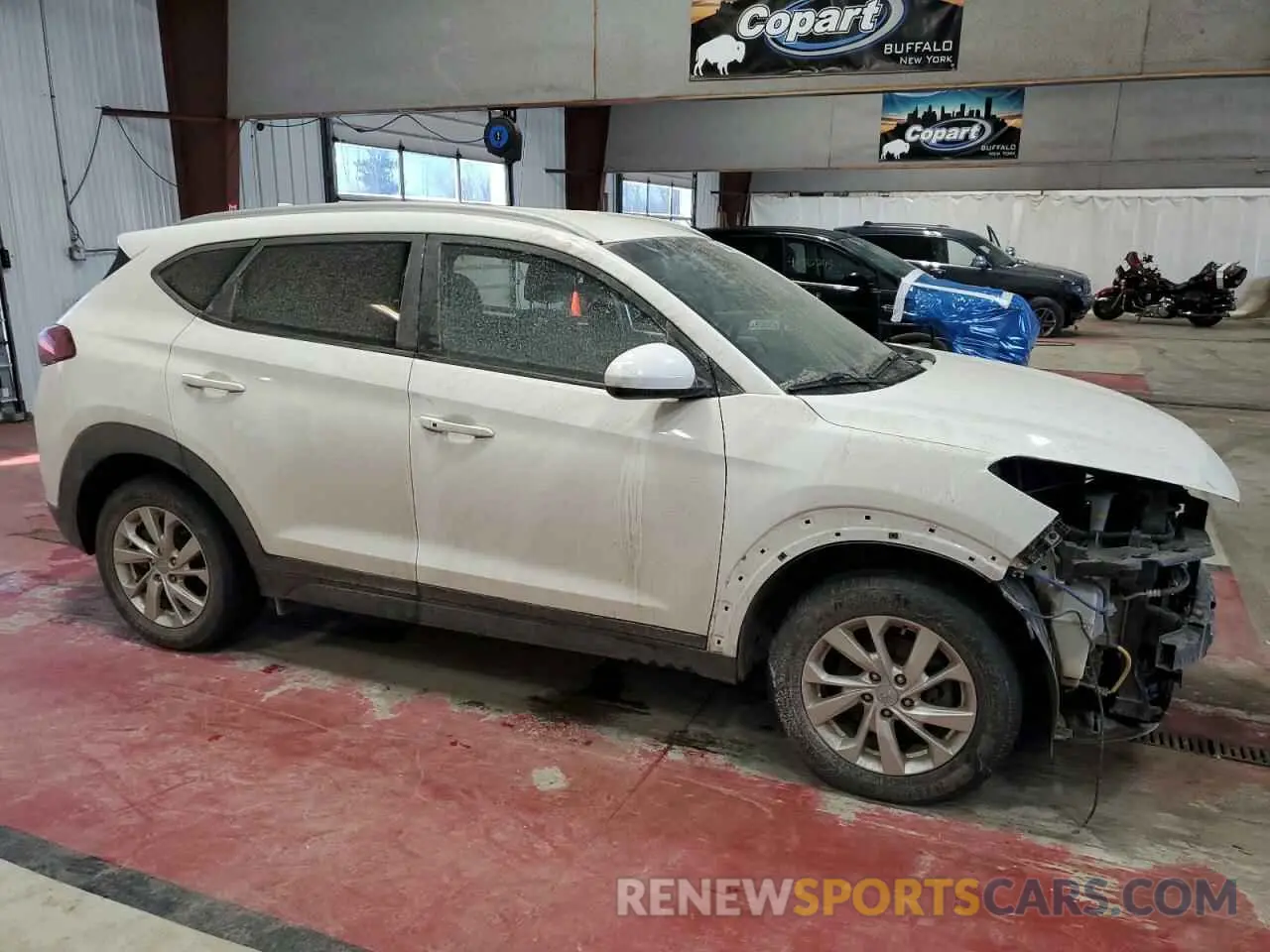 4 fotografías del automóvil dañado KM8J3CA45KU060121 HYUNDAI TUCSON 2019