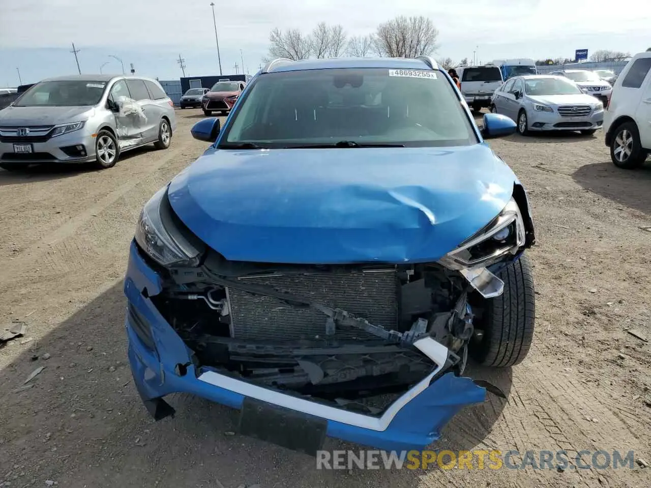 5 fotografías del automóvil dañado KM8J3CA47KU028559 HYUNDAI TUCSON 2019