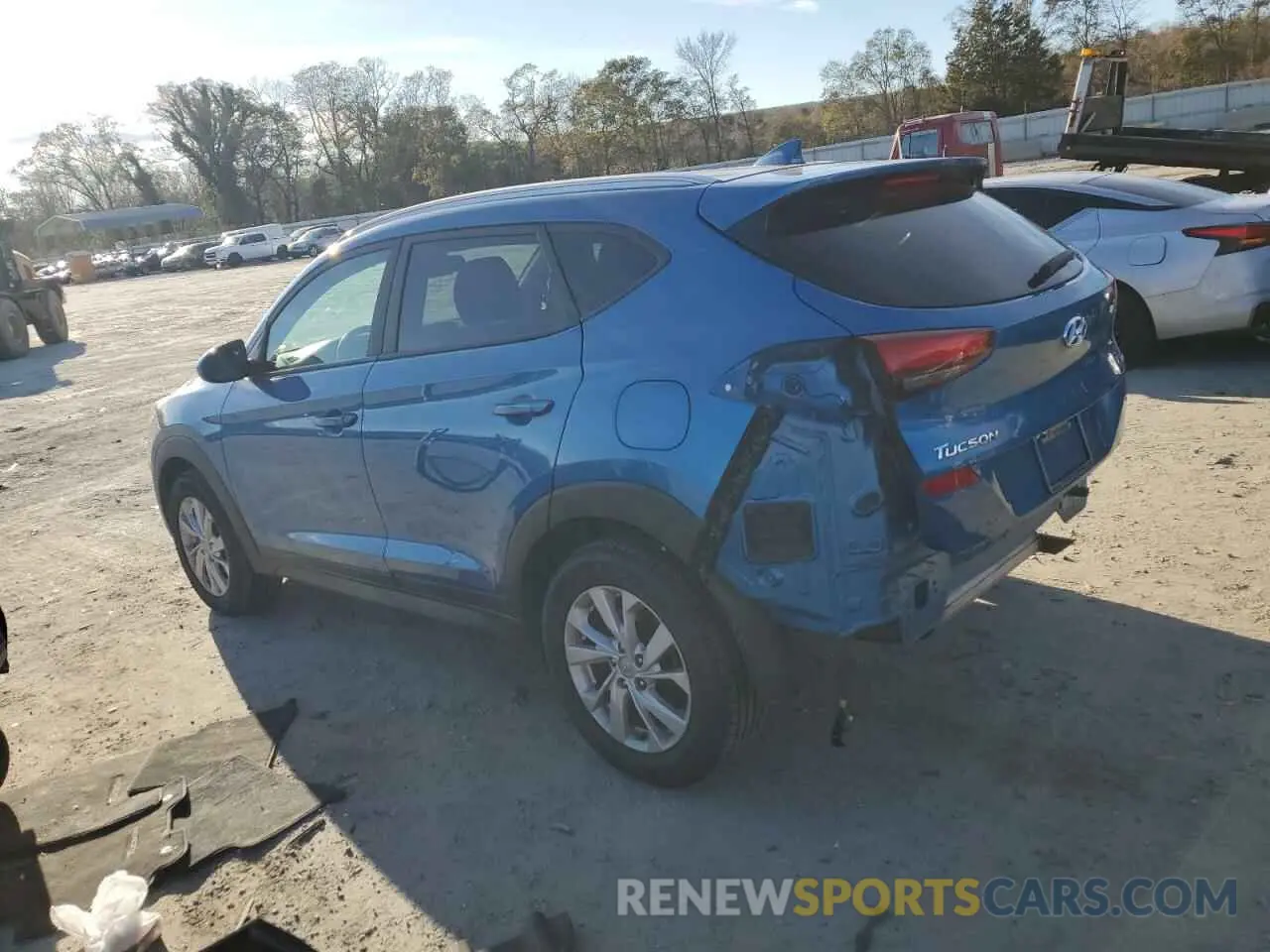 2 fotografías del automóvil dañado KM8J3CA4XKU079232 HYUNDAI TUCSON 2019