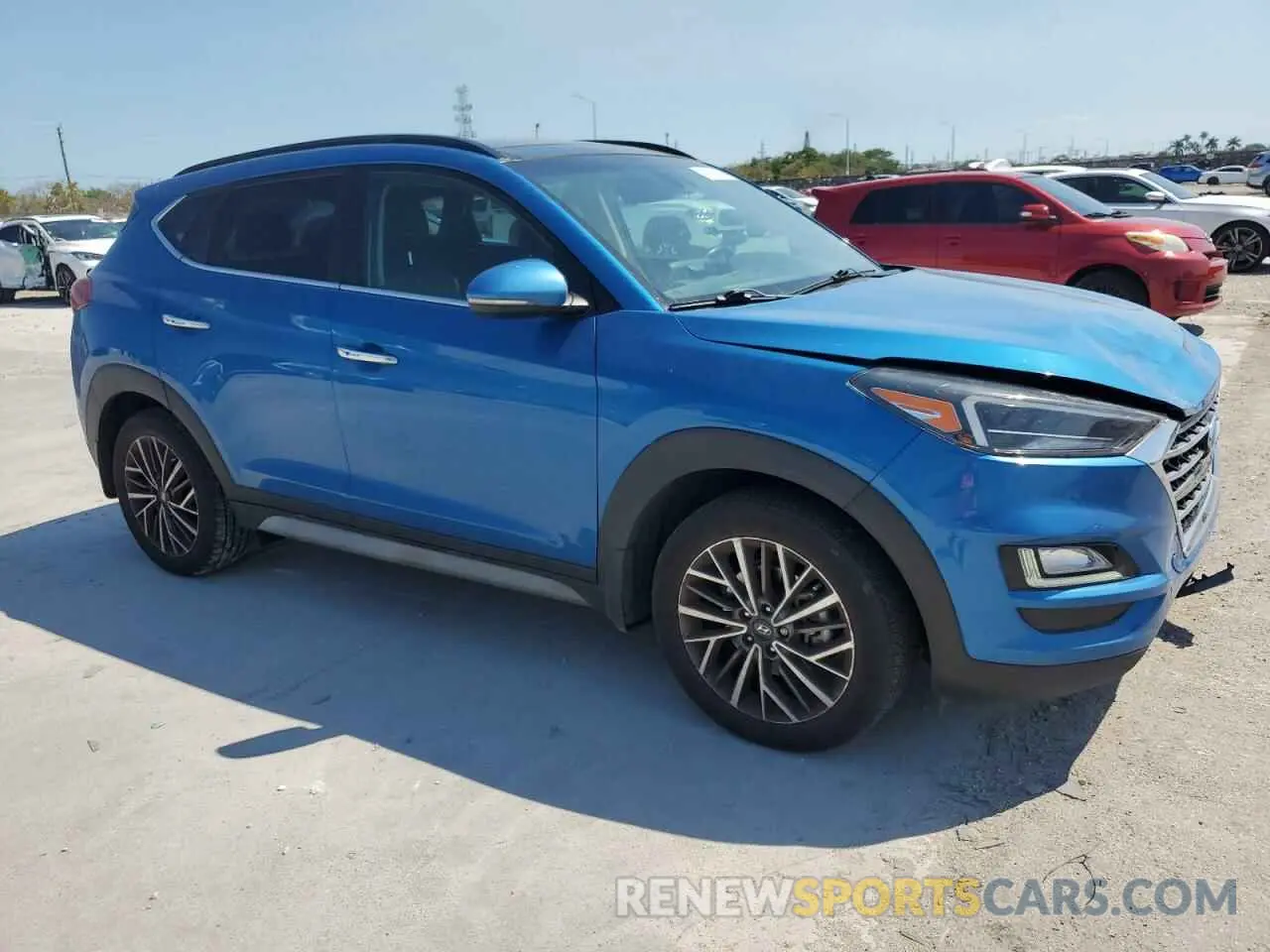 4 fotografías del automóvil dañado KM8J3CAL0KU911006 HYUNDAI TUCSON 2019