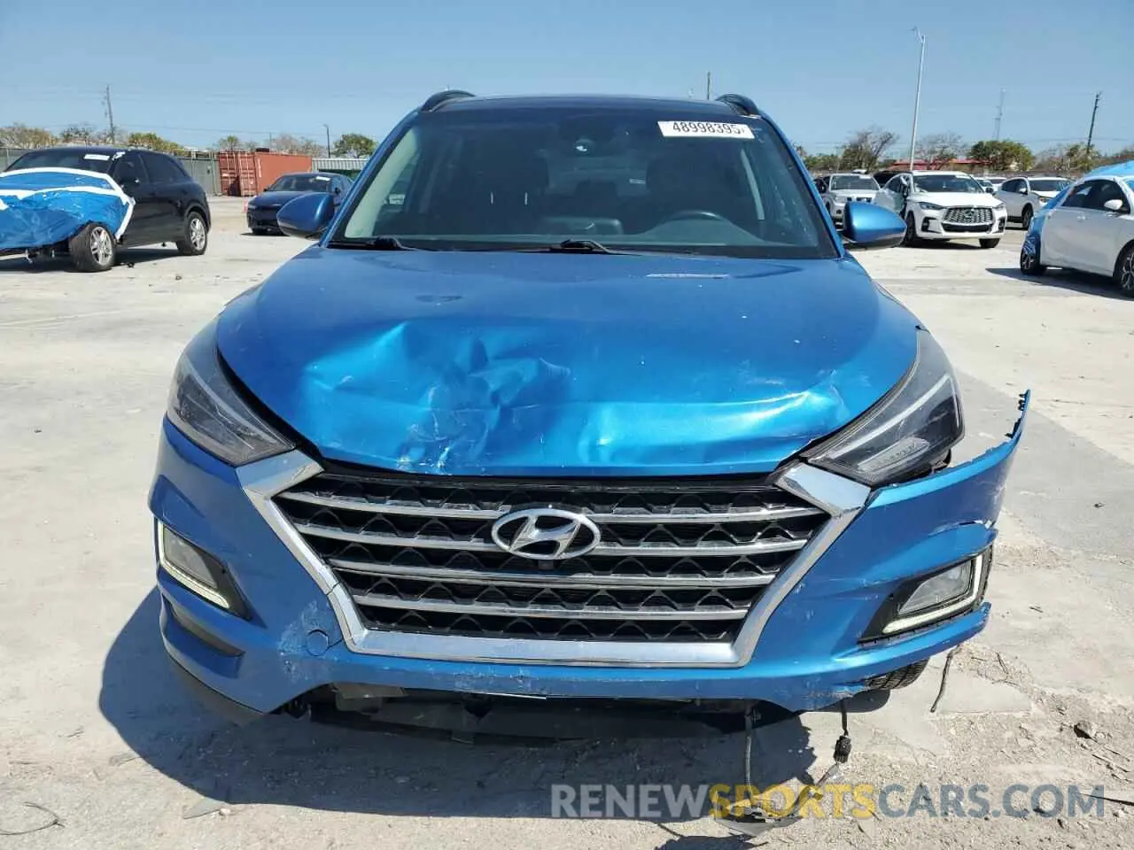 5 fotografías del automóvil dañado KM8J3CAL0KU911006 HYUNDAI TUCSON 2019