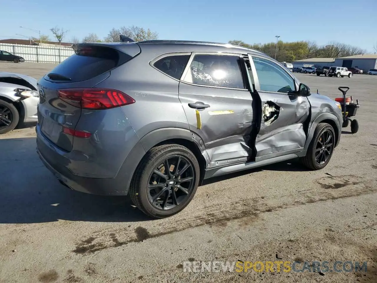 3 fotografías del automóvil dañado KM8J3CAL1KU018987 HYUNDAI TUCSON 2019