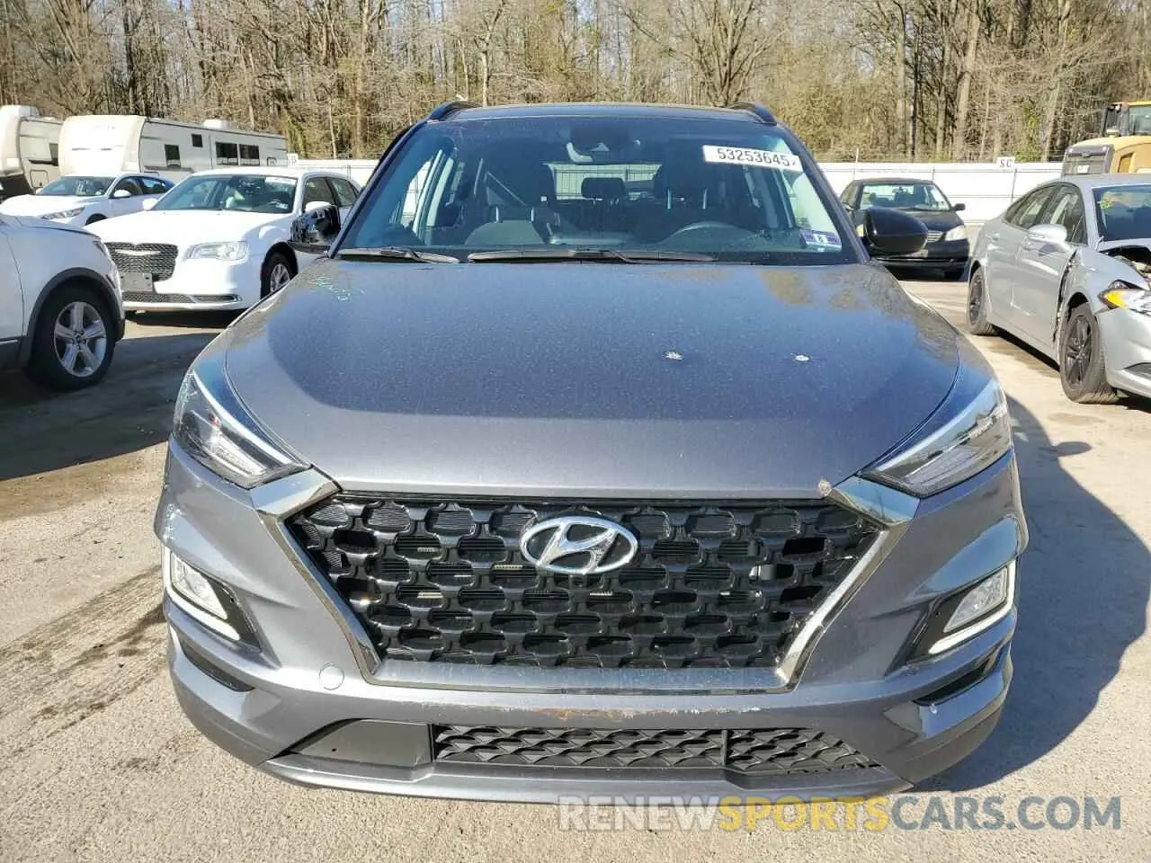 5 fotografías del automóvil dañado KM8J3CAL1KU018987 HYUNDAI TUCSON 2019