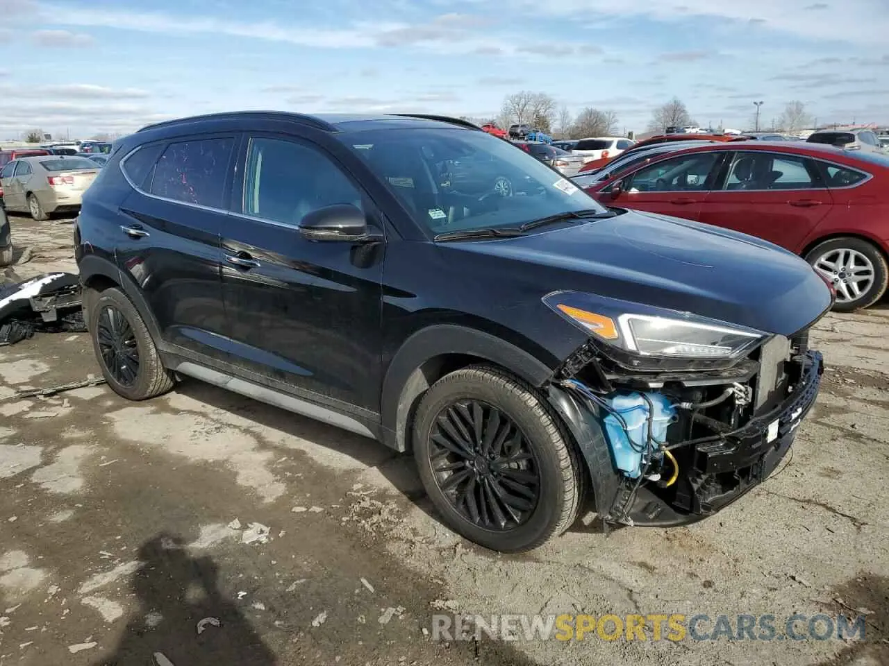 4 fotografías del automóvil dañado KM8J3CAL1KU034879 HYUNDAI TUCSON 2019