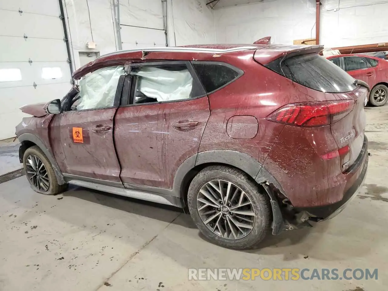 2 fotografías del automóvil dañado KM8J3CAL3KU008378 HYUNDAI TUCSON 2019
