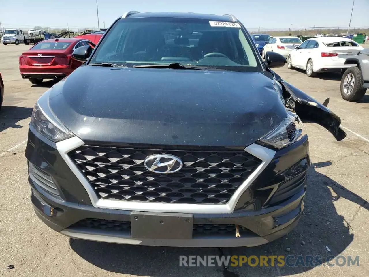 5 fotografías del automóvil dañado KM8J3CAL3KU962242 HYUNDAI TUCSON 2019