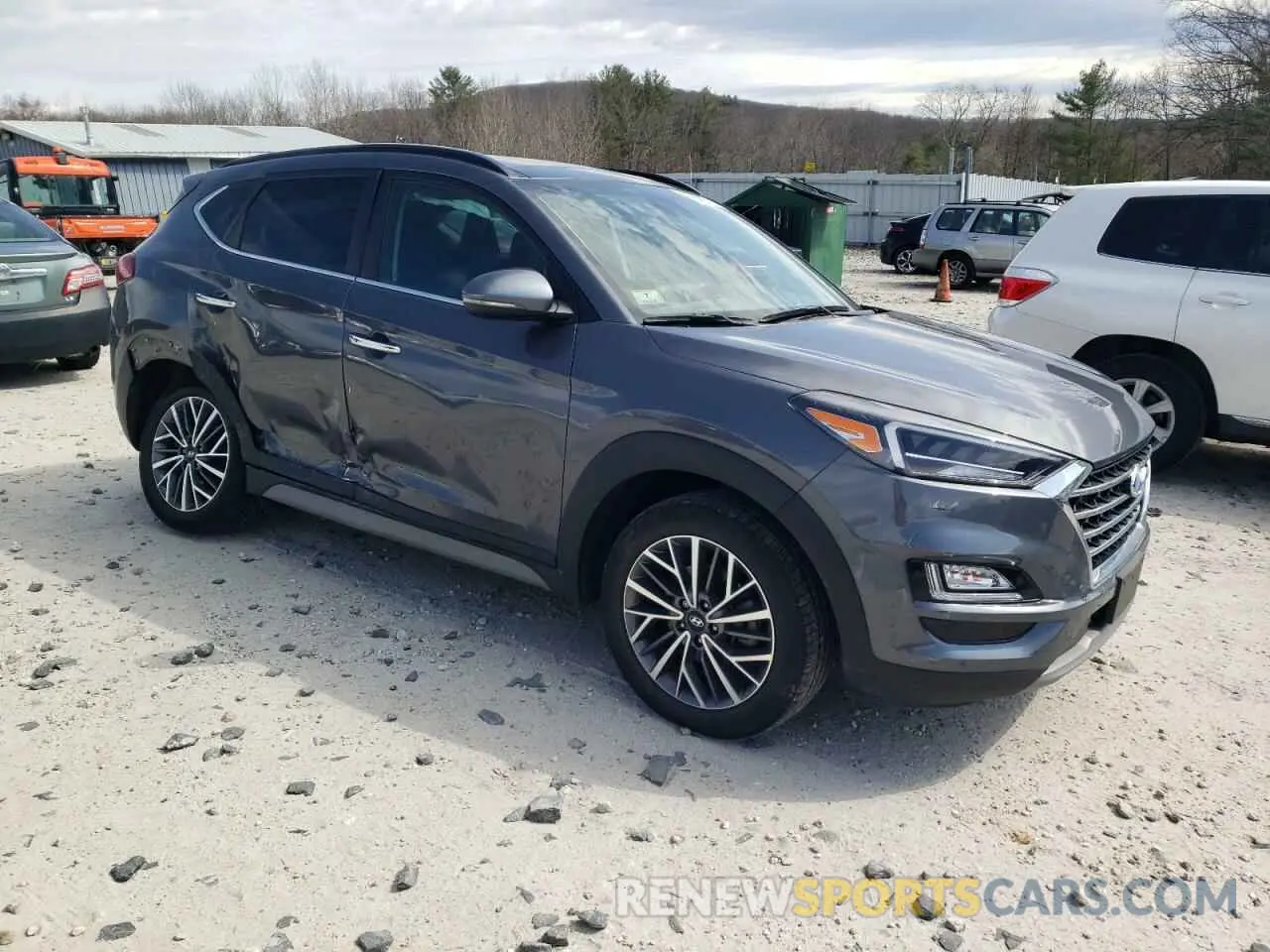 4 fotografías del automóvil dañado KM8J3CAL3KU974312 HYUNDAI TUCSON 2019