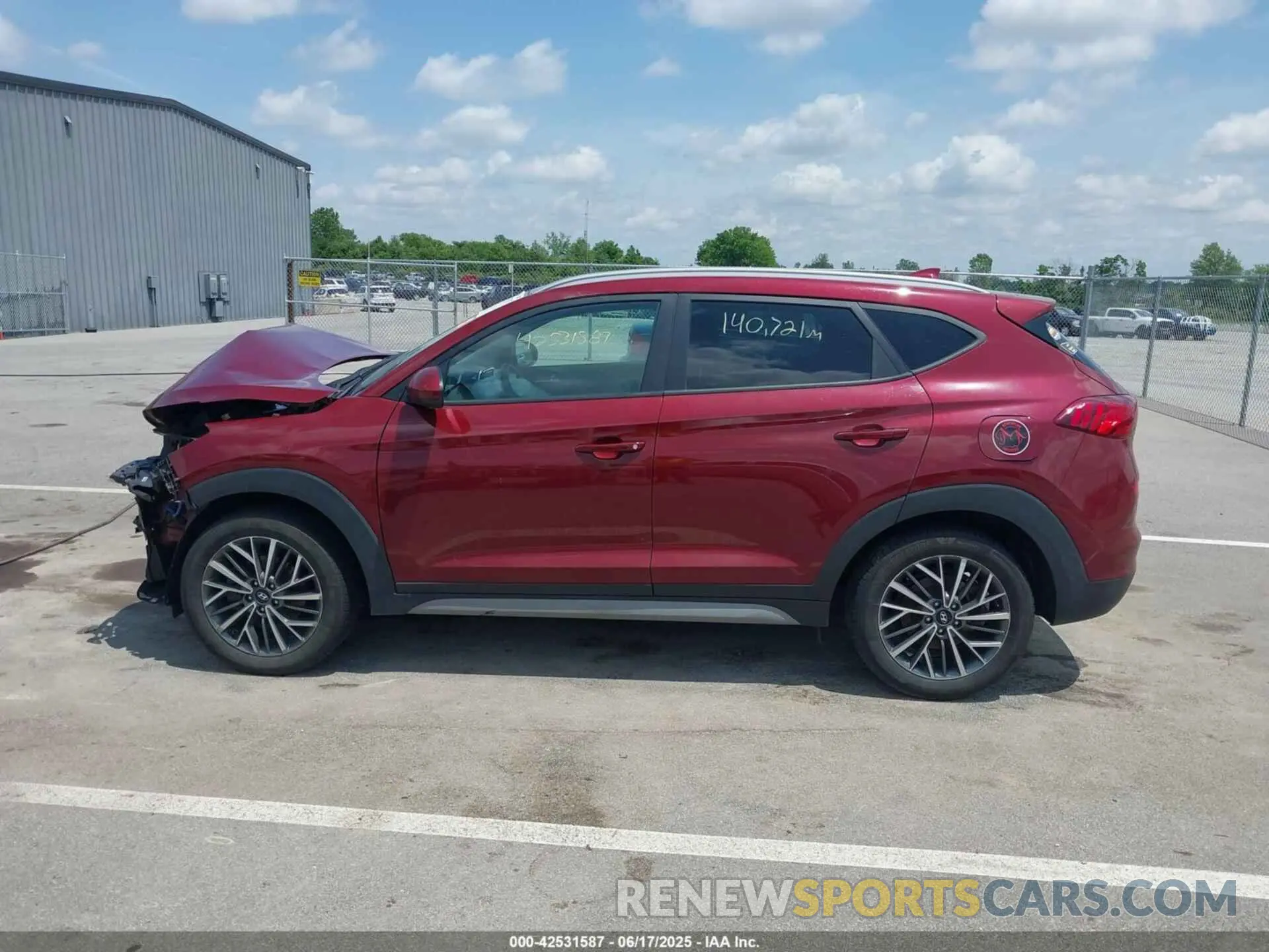 14 fotografías del automóvil dañado KM8J3CAL5KU841664 HYUNDAI TUCSON 2019