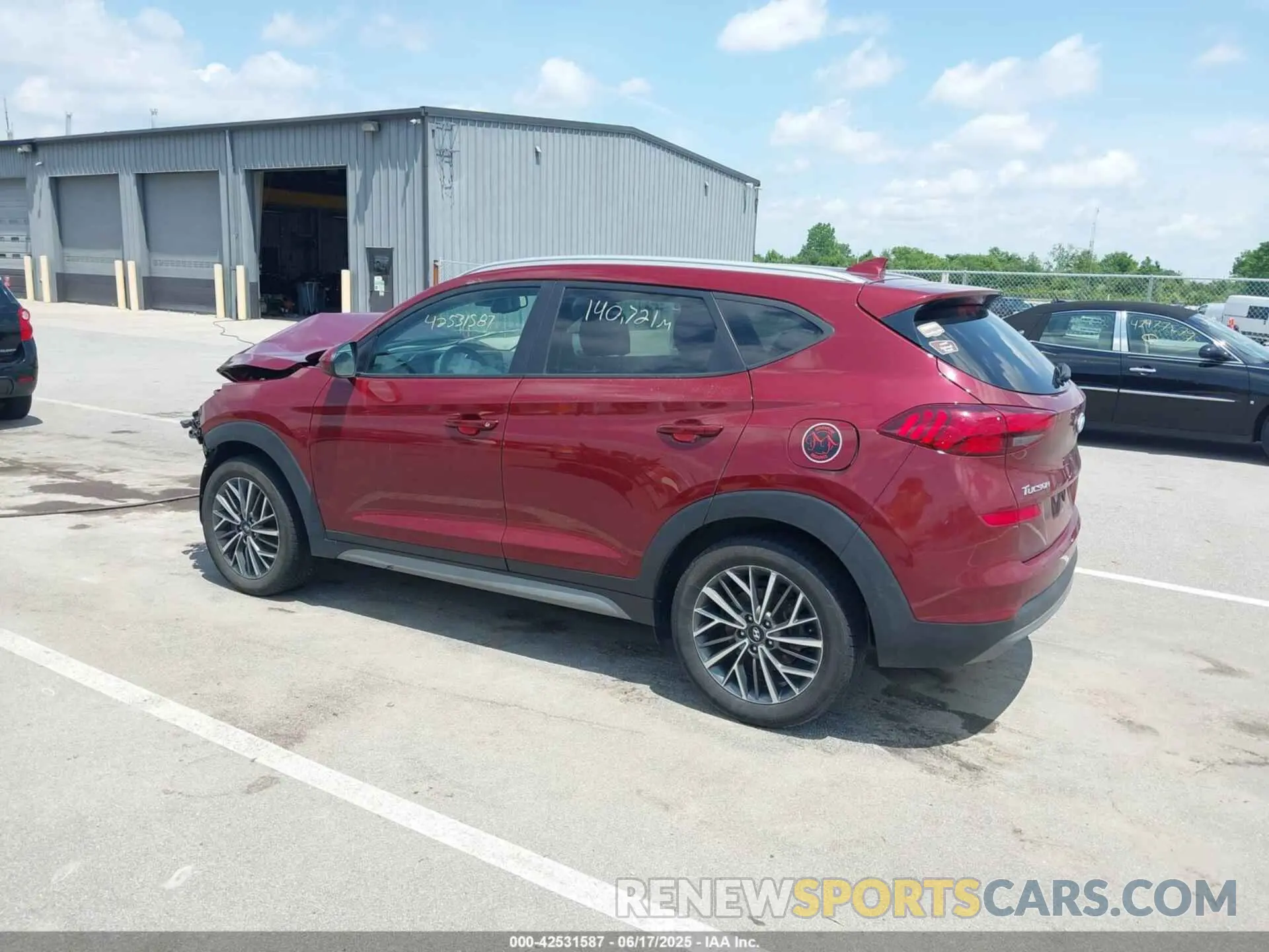 3 fotografías del automóvil dañado KM8J3CAL5KU841664 HYUNDAI TUCSON 2019
