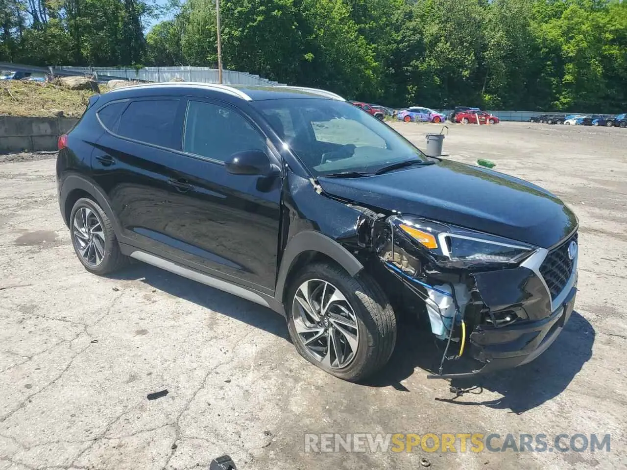 4 fotografías del automóvil dañado KM8J3CAL5KU982864 HYUNDAI TUCSON 2019