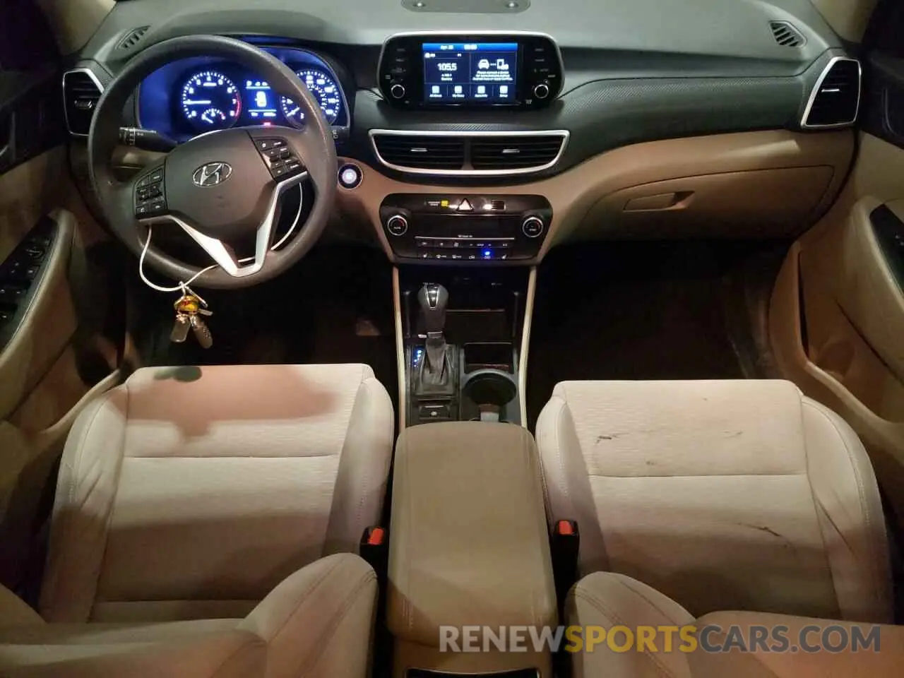 8 fotografías del automóvil dañado KM8J3CAL7KU845957 HYUNDAI TUCSON 2019