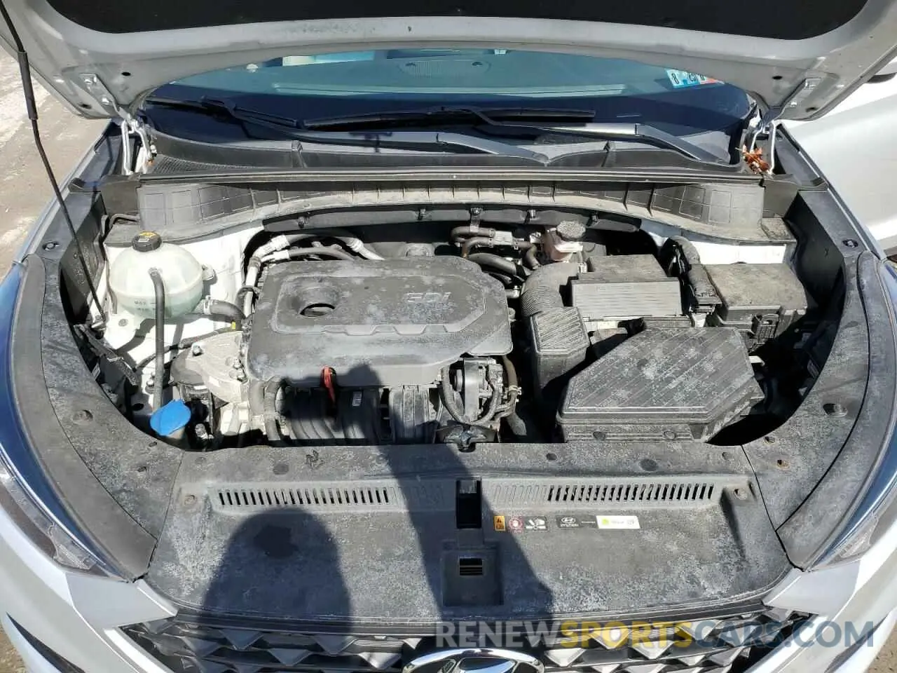 12 fotografías del automóvil dañado KM8J3CAL8KU886968 HYUNDAI TUCSON 2019