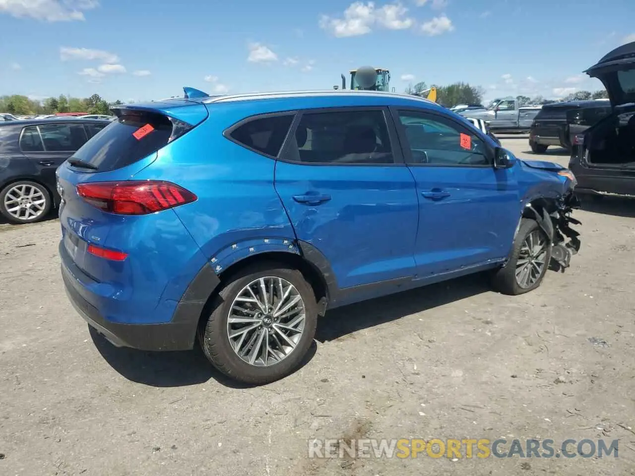 3 fotografías del automóvil dañado KM8J3CAL9KU014511 HYUNDAI TUCSON 2019