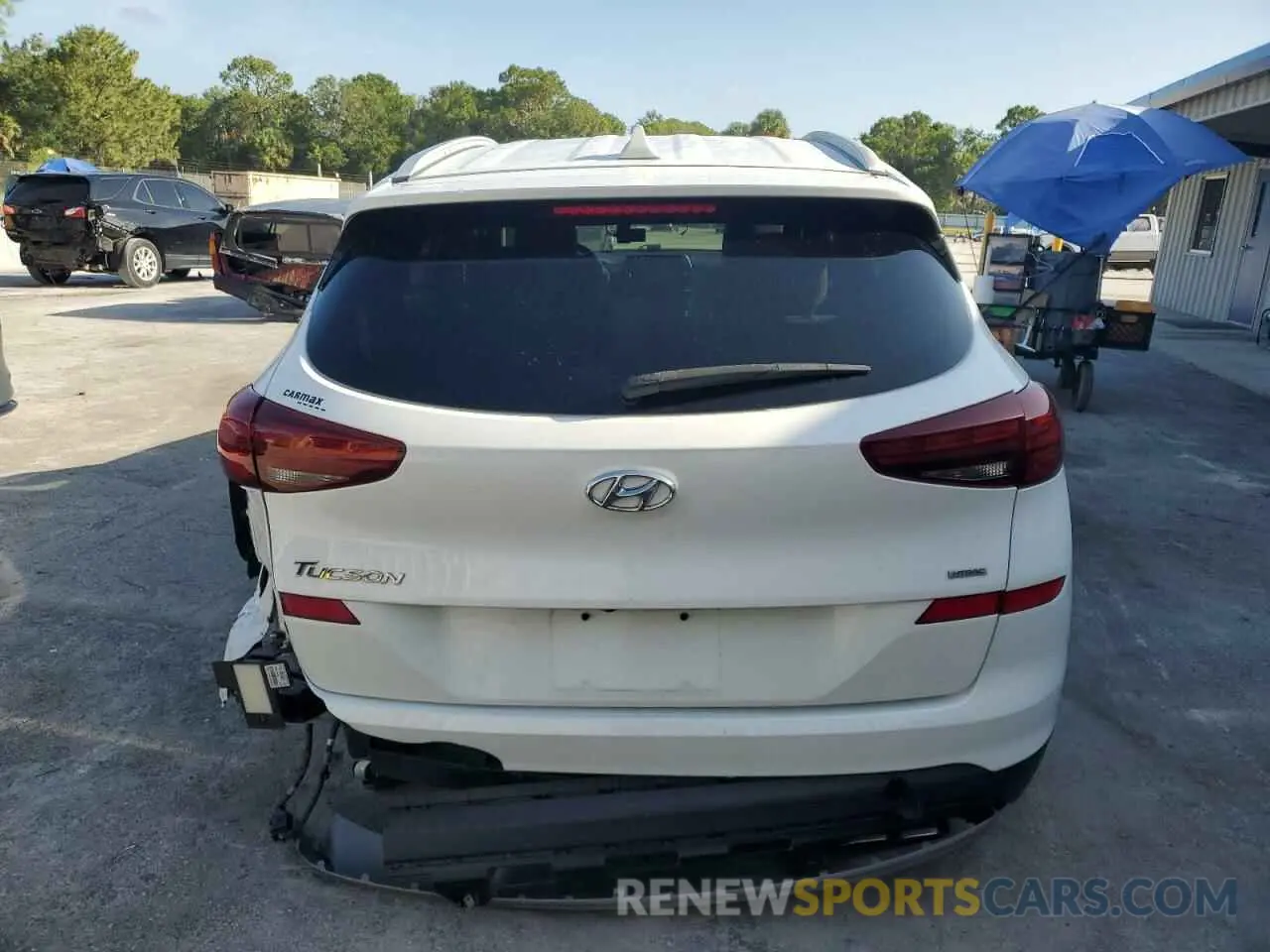 6 fotografías del automóvil dañado KM8J3CAL9KU850464 HYUNDAI TUCSON 2019