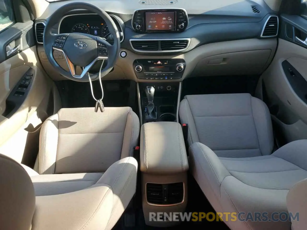 8 fotografías del automóvil dañado KM8J3CAL9KU850464 HYUNDAI TUCSON 2019