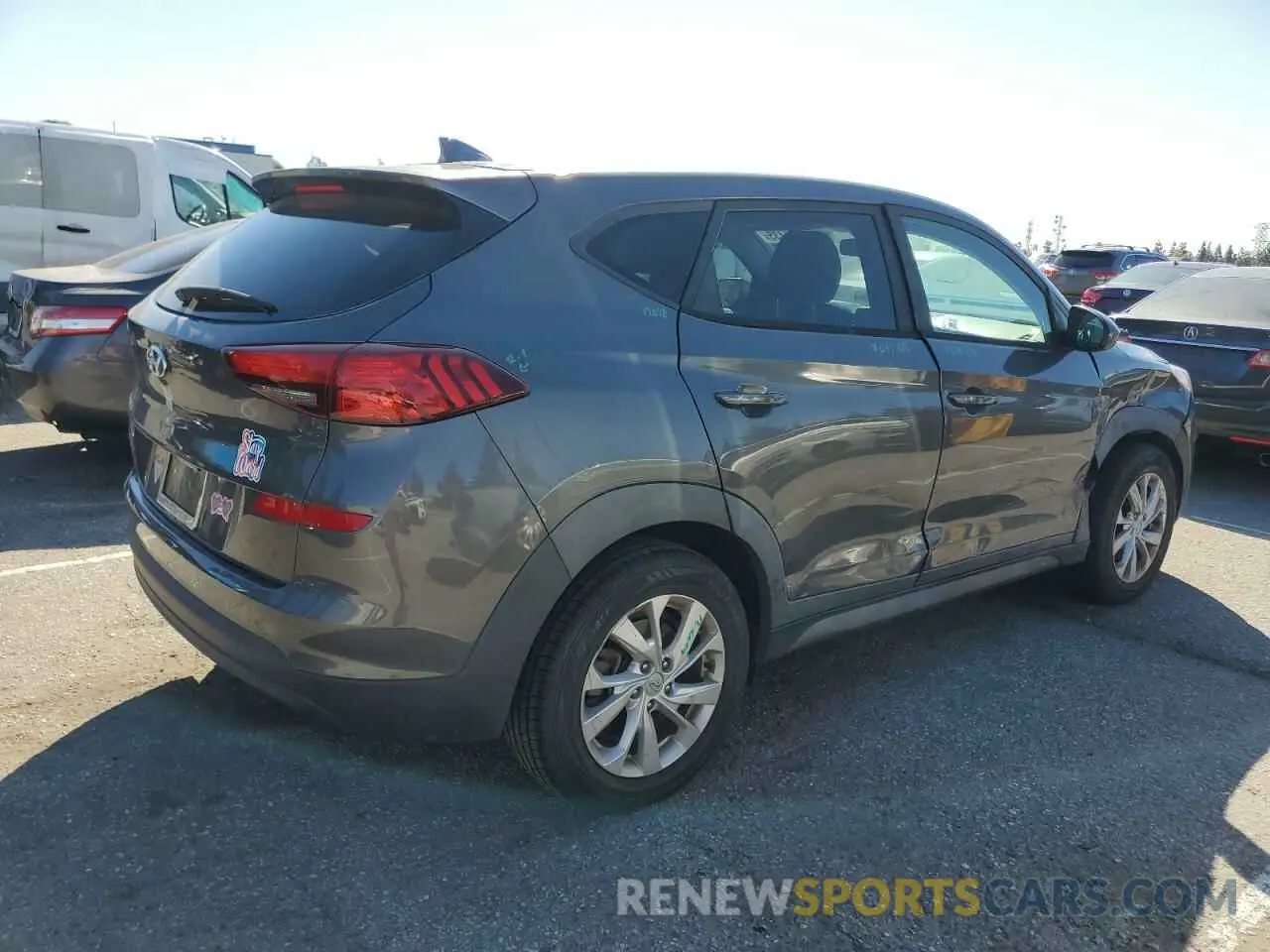 3 fotografías del automóvil dañado KM8J23A40LU081141 HYUNDAI TUCSON 2020