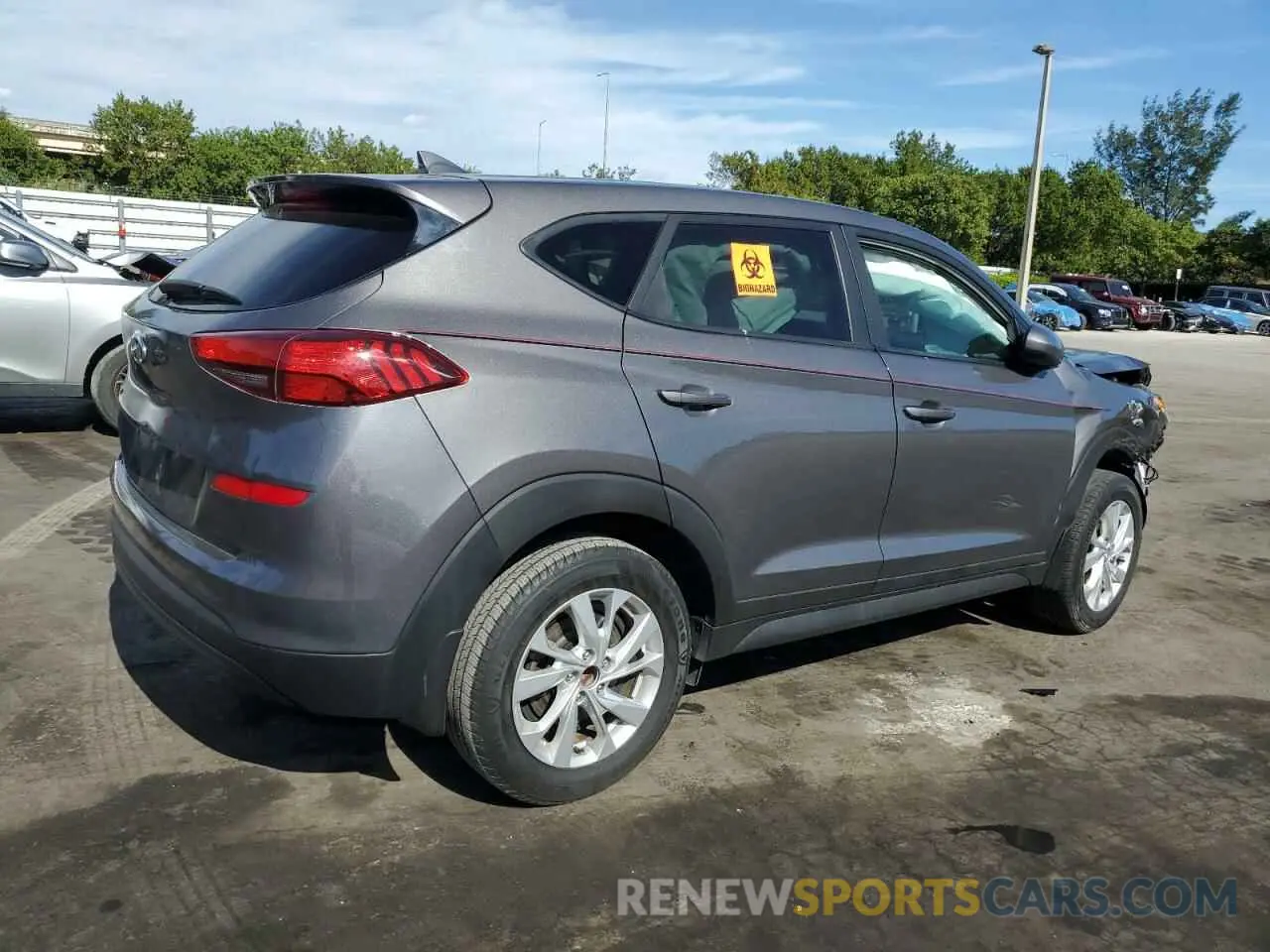 3 fotografías del automóvil dañado KM8J23A47LU129265 HYUNDAI TUCSON 2020