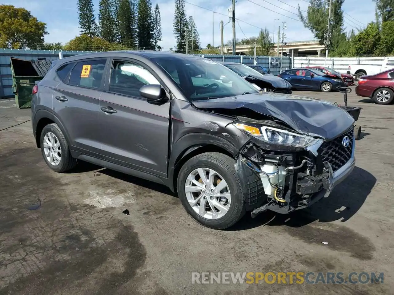 4 fotografías del automóvil dañado KM8J23A47LU129265 HYUNDAI TUCSON 2020