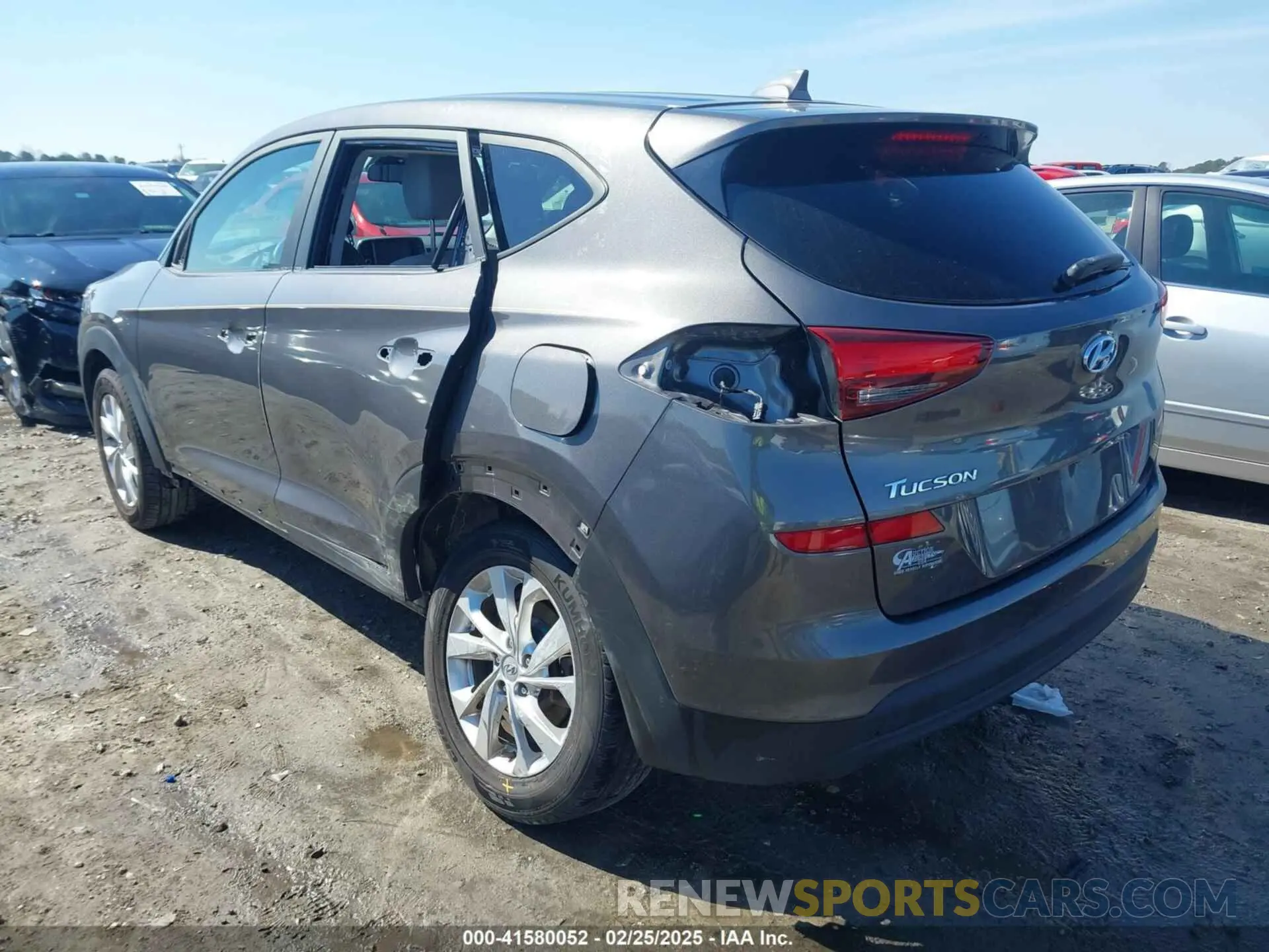 3 fotografías del automóvil dañado KM8J23A48LU140565 HYUNDAI TUCSON 2020