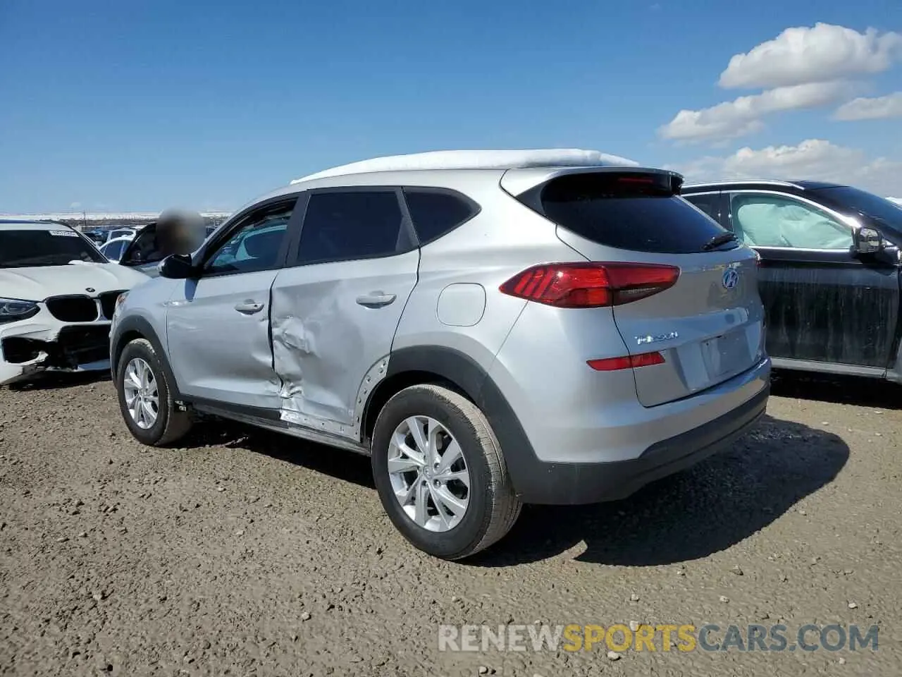 2 fotografías del automóvil dañado KM8J2CA41LU202887 HYUNDAI TUCSON 2020
