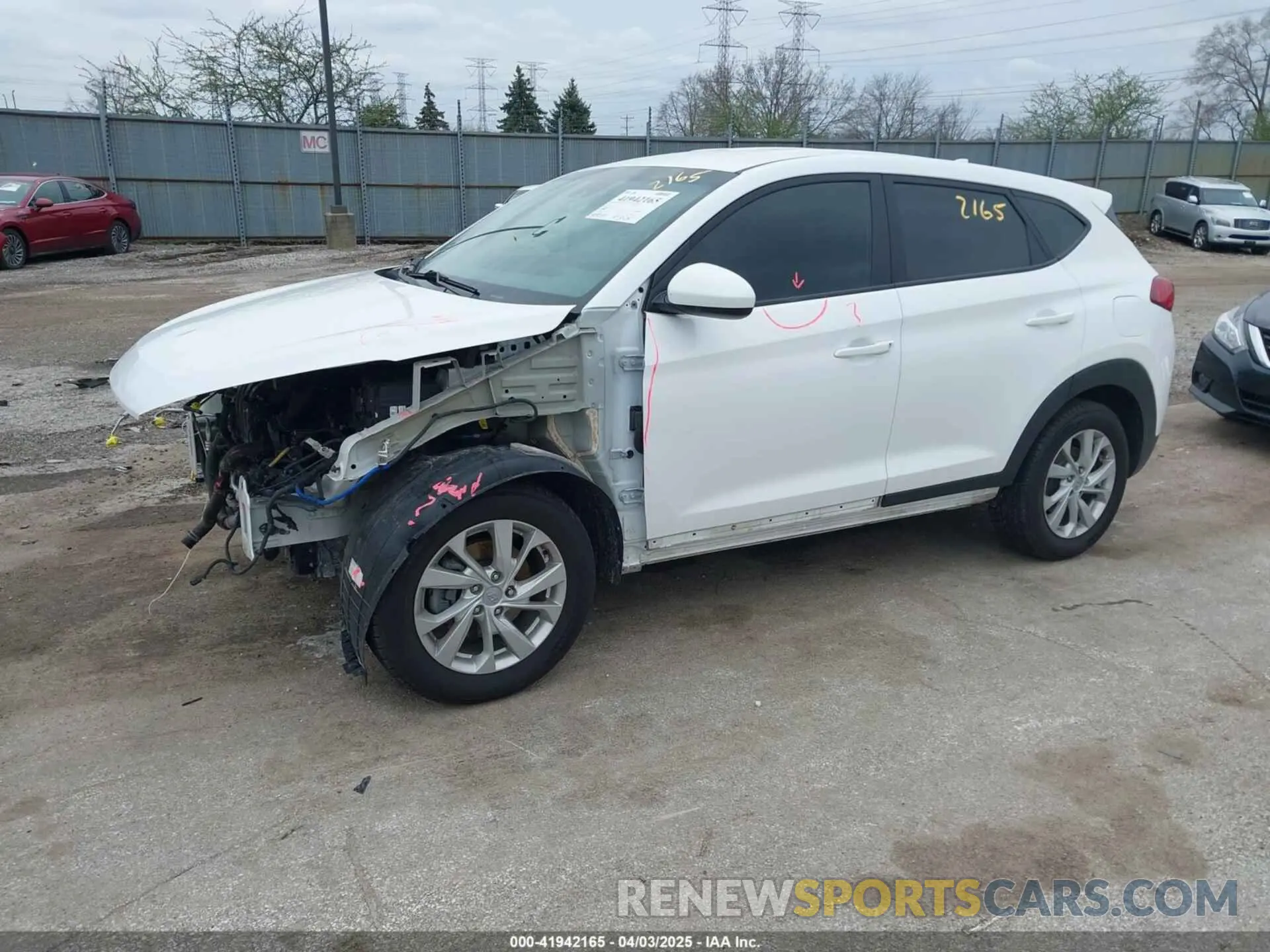 2 fotografías del automóvil dañado KM8J2CA47LU112028 HYUNDAI TUCSON 2020