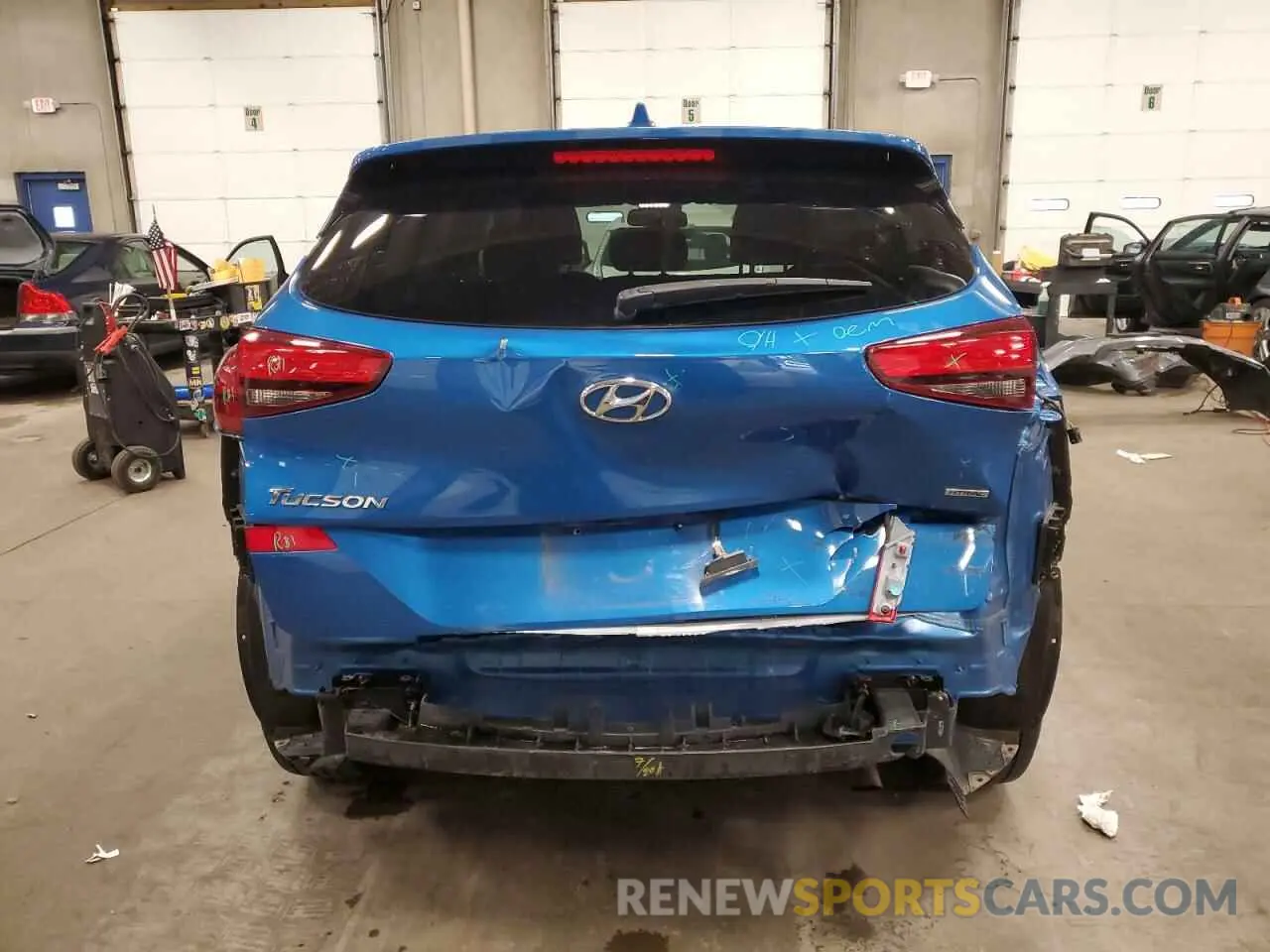 6 fotografías del automóvil dañado KM8J2CA49LU101712 HYUNDAI TUCSON 2020
