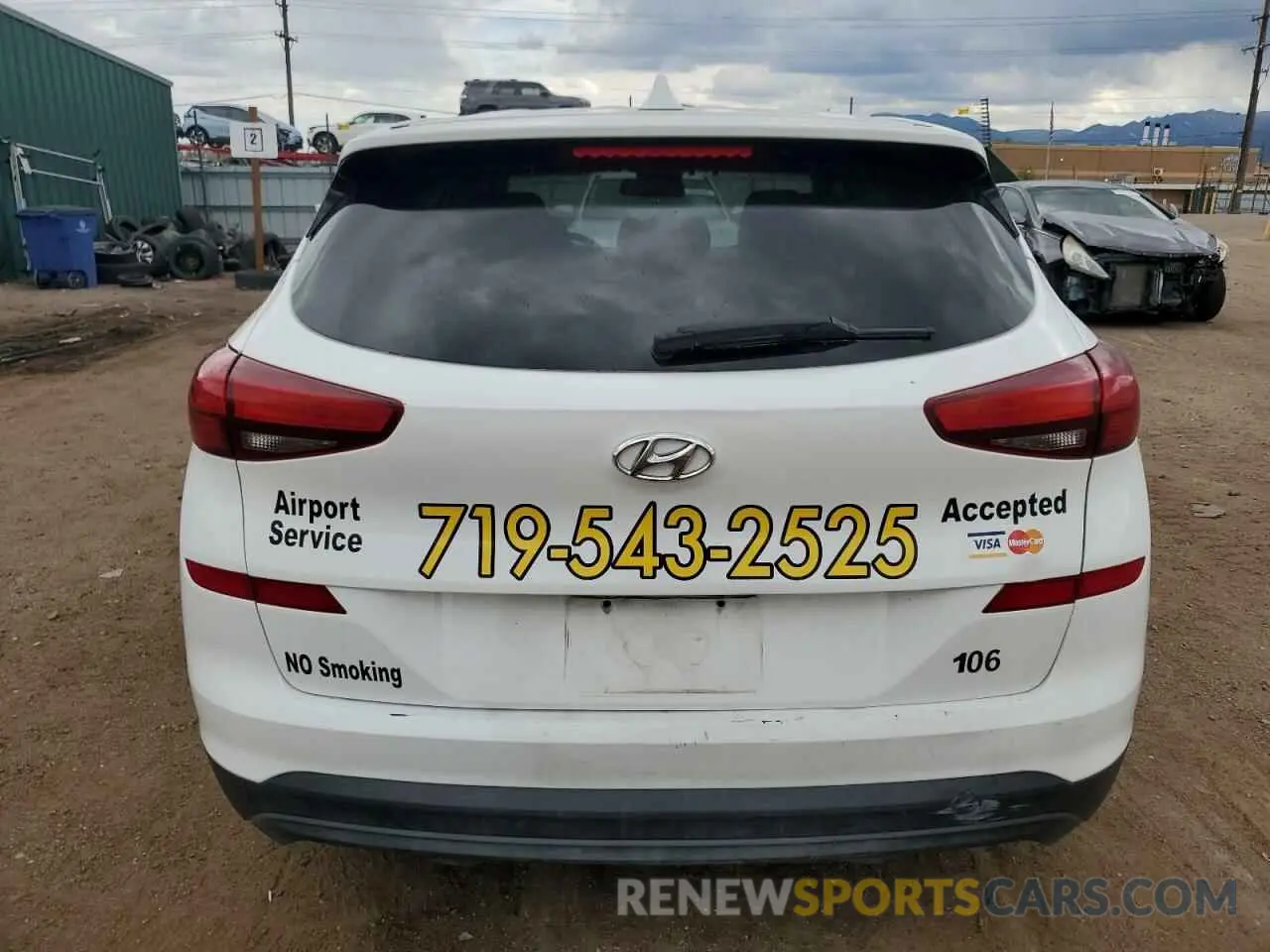 6 fotografías del automóvil dañado KM8J2CA49LU204466 HYUNDAI TUCSON 2020