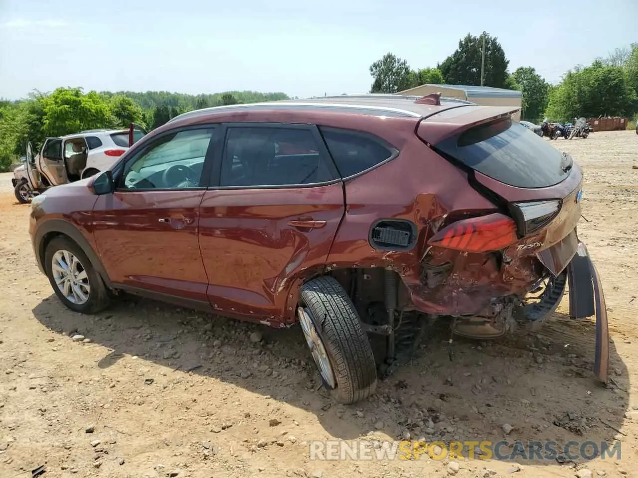 2 fotografías del automóvil dañado KM8J33A41LU085406 HYUNDAI TUCSON 2020