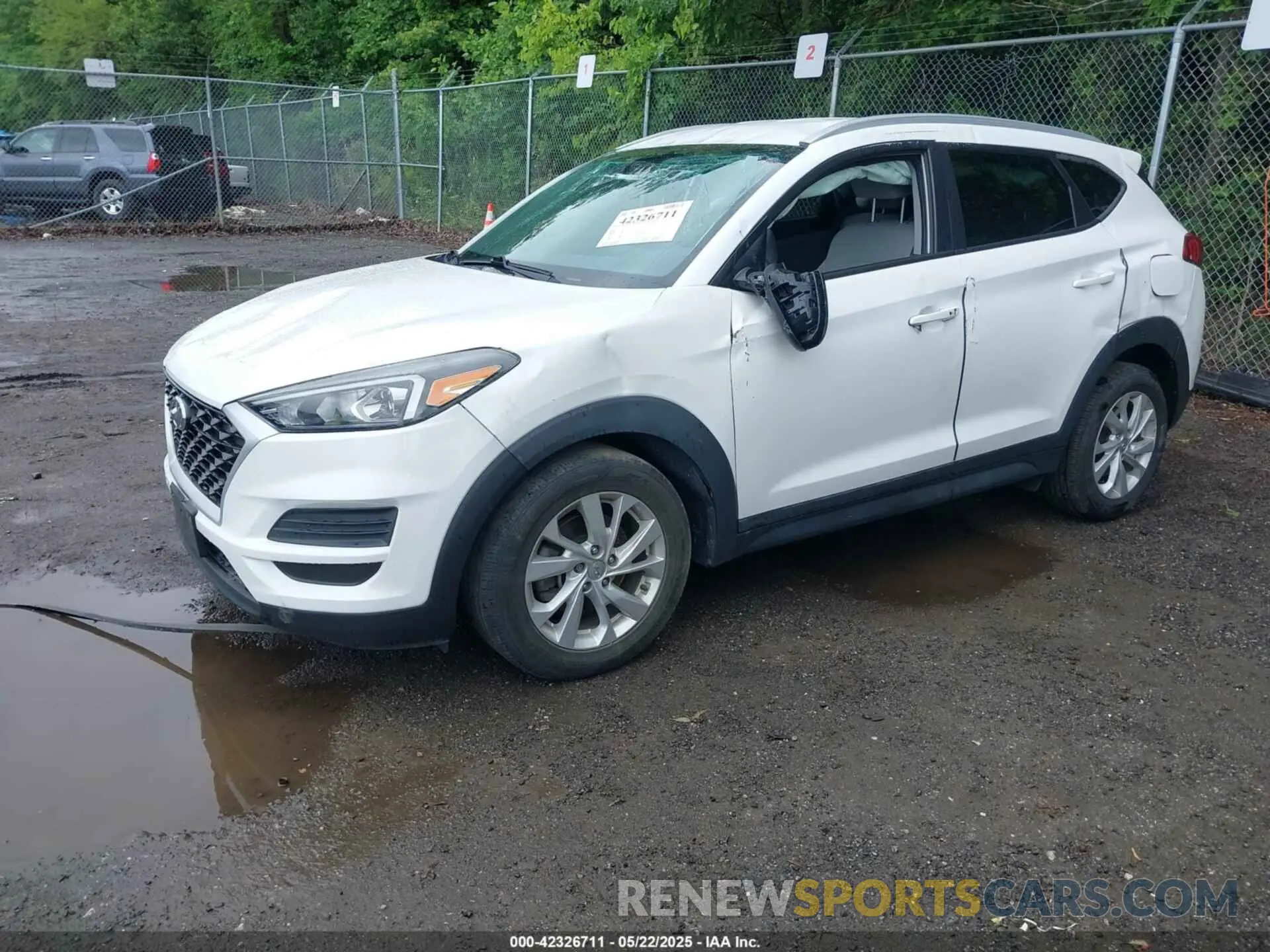 2 fotografías del automóvil dañado KM8J33A41LU161061 HYUNDAI TUCSON 2020