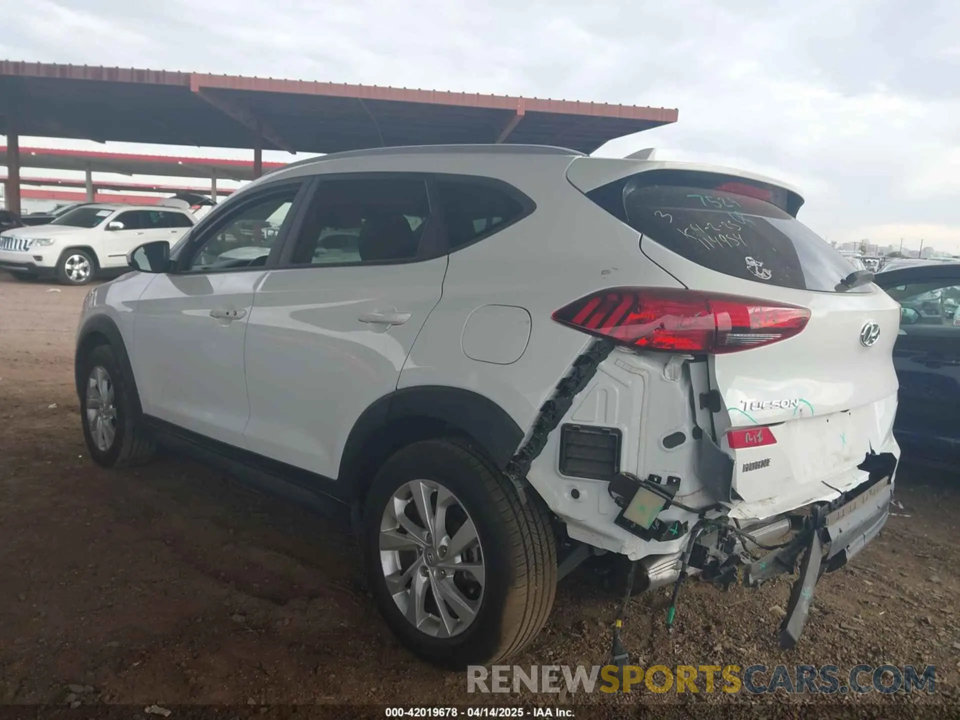 3 fotografías del automóvil dañado KM8J33A43LU114954 HYUNDAI TUCSON 2020