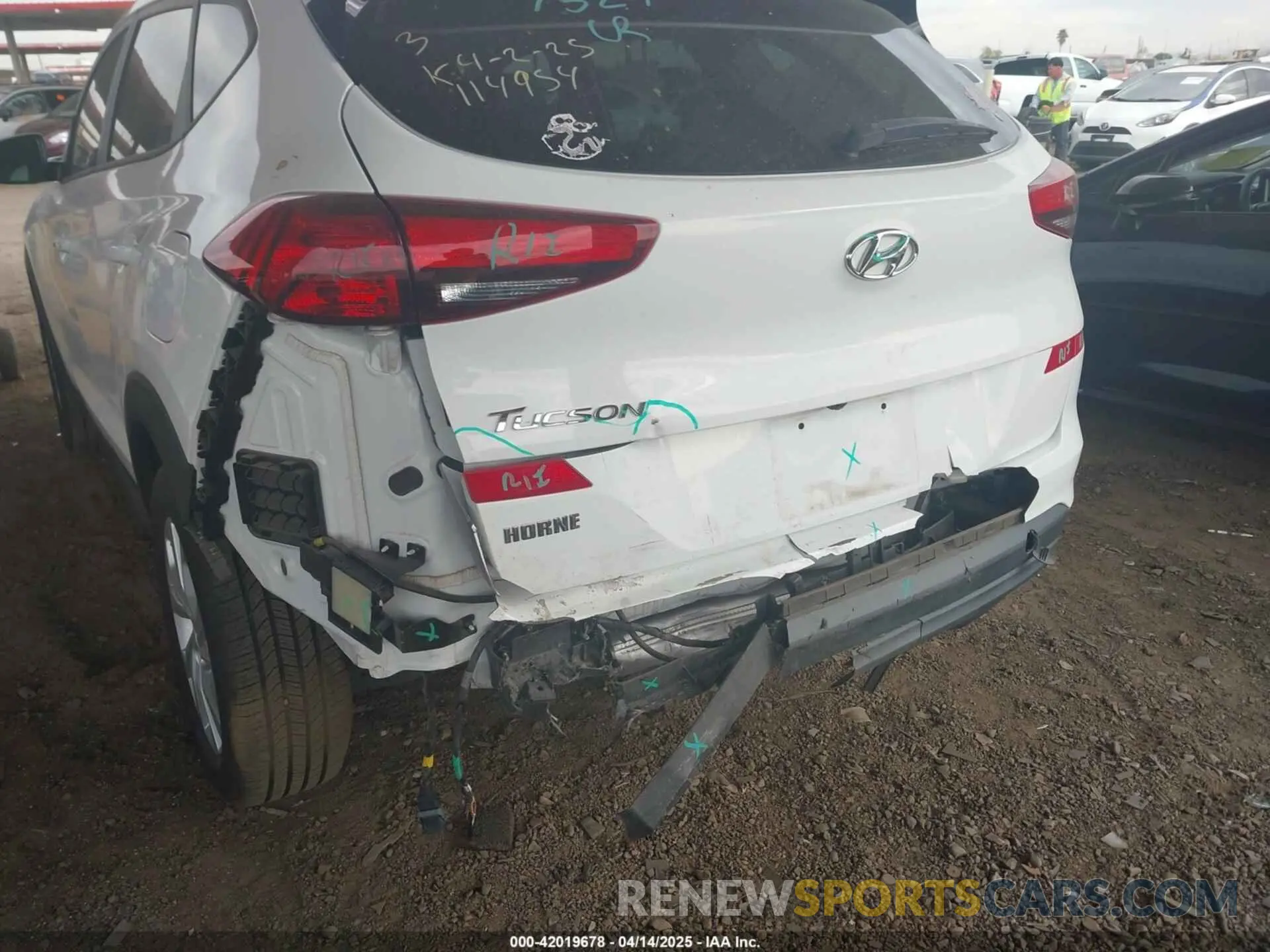 6 fotografías del automóvil dañado KM8J33A43LU114954 HYUNDAI TUCSON 2020