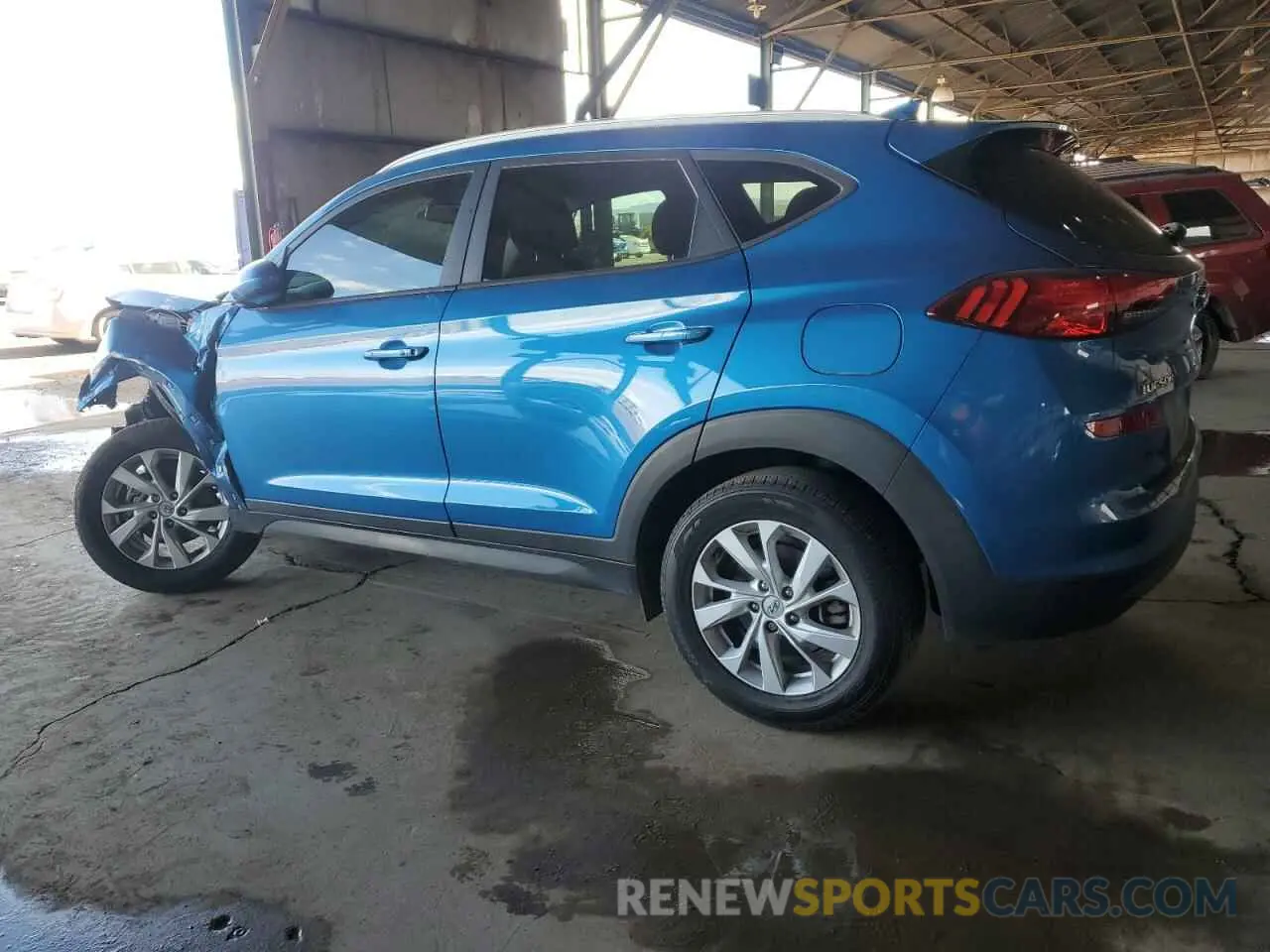 2 fotografías del automóvil dañado KM8J33A43LU163443 HYUNDAI TUCSON 2020