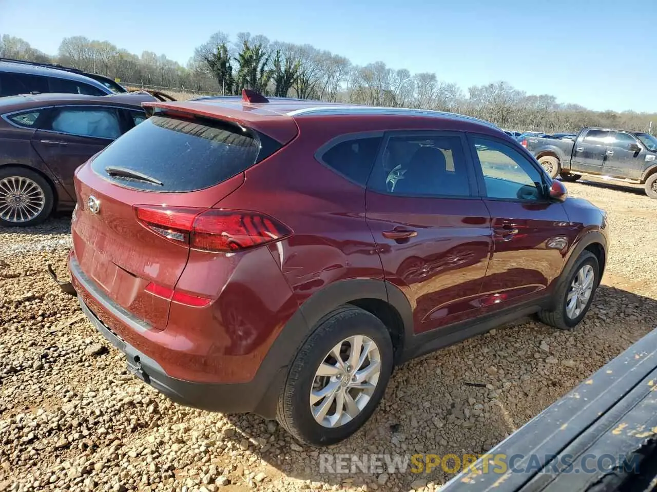 3 fotografías del automóvil dañado KM8J33A44LU251871 HYUNDAI TUCSON 2020