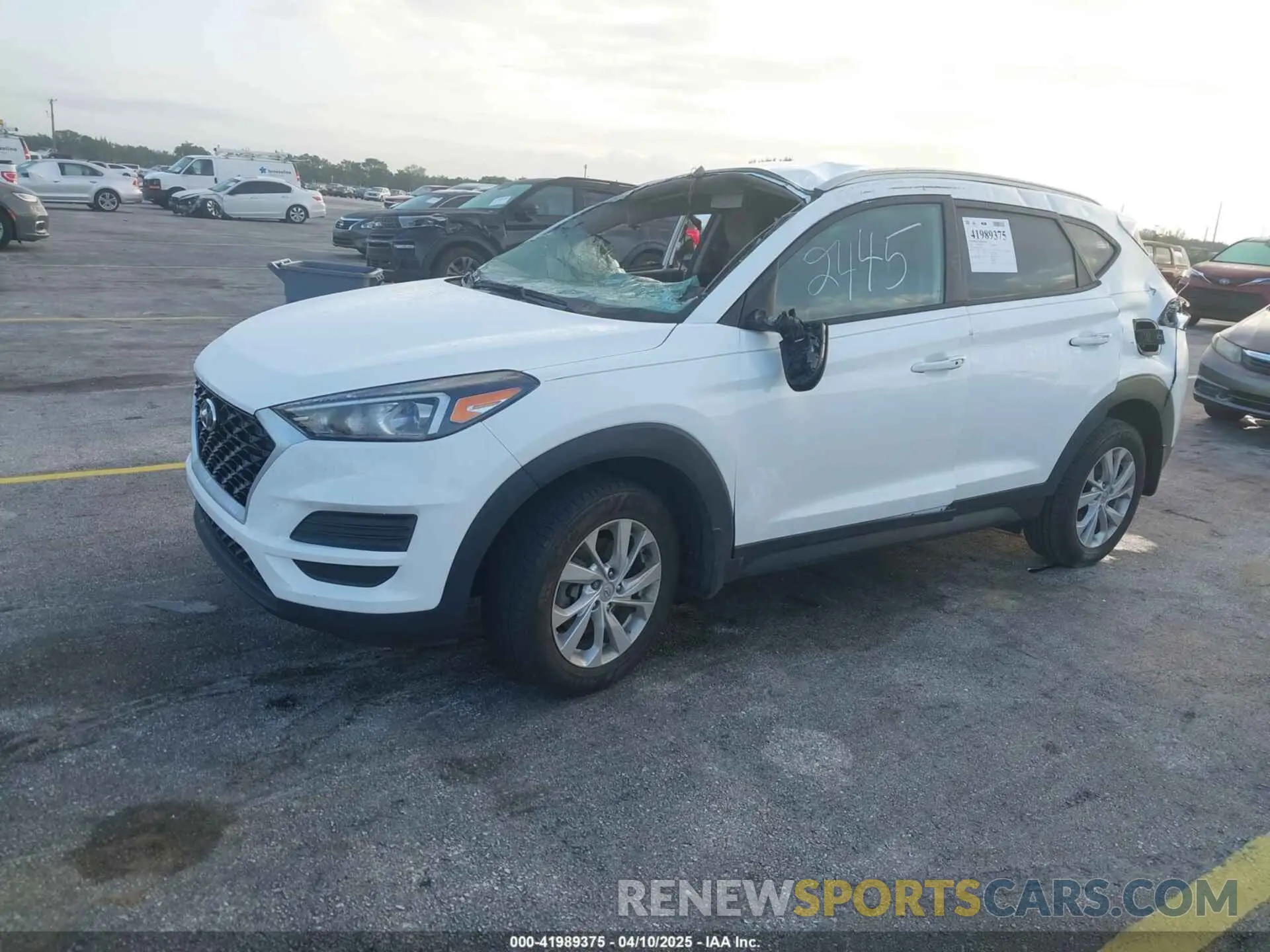 2 fotografías del automóvil dañado KM8J33A44LU272445 HYUNDAI TUCSON 2020