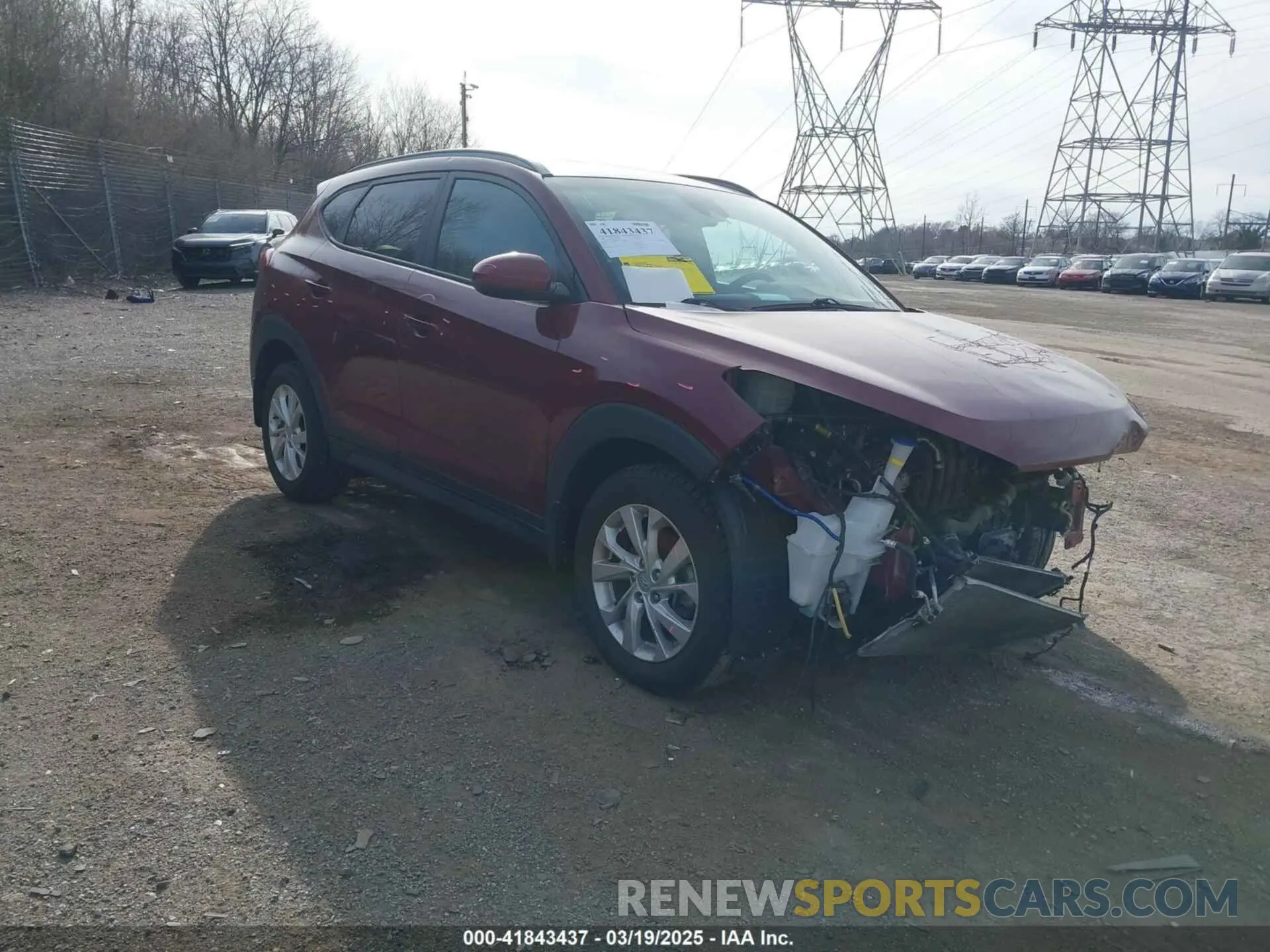 1 fotografías del automóvil dañado KM8J33A48LU097116 HYUNDAI TUCSON 2020