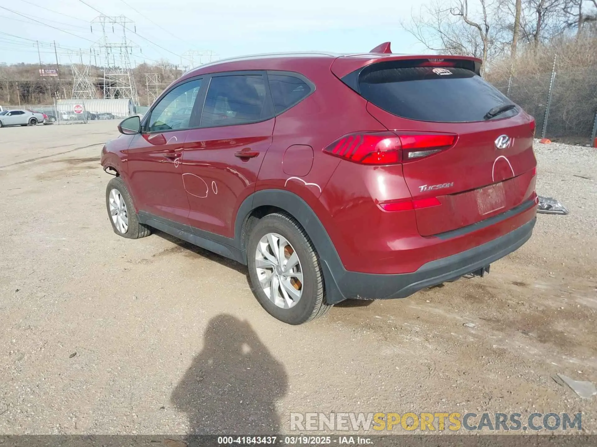 3 fotografías del automóvil dañado KM8J33A48LU097116 HYUNDAI TUCSON 2020